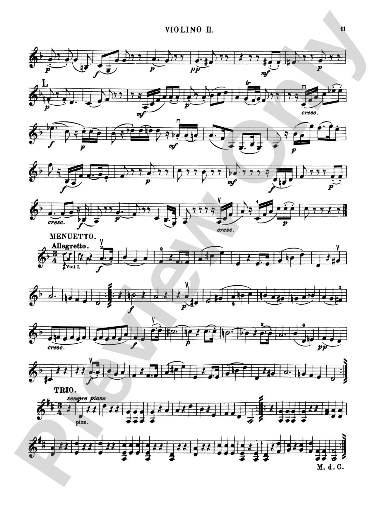 Ten Famous Quartets, K. 387, 421, 428, 458, 464, 465, 499, 575, 589, 590: 2nd Violin