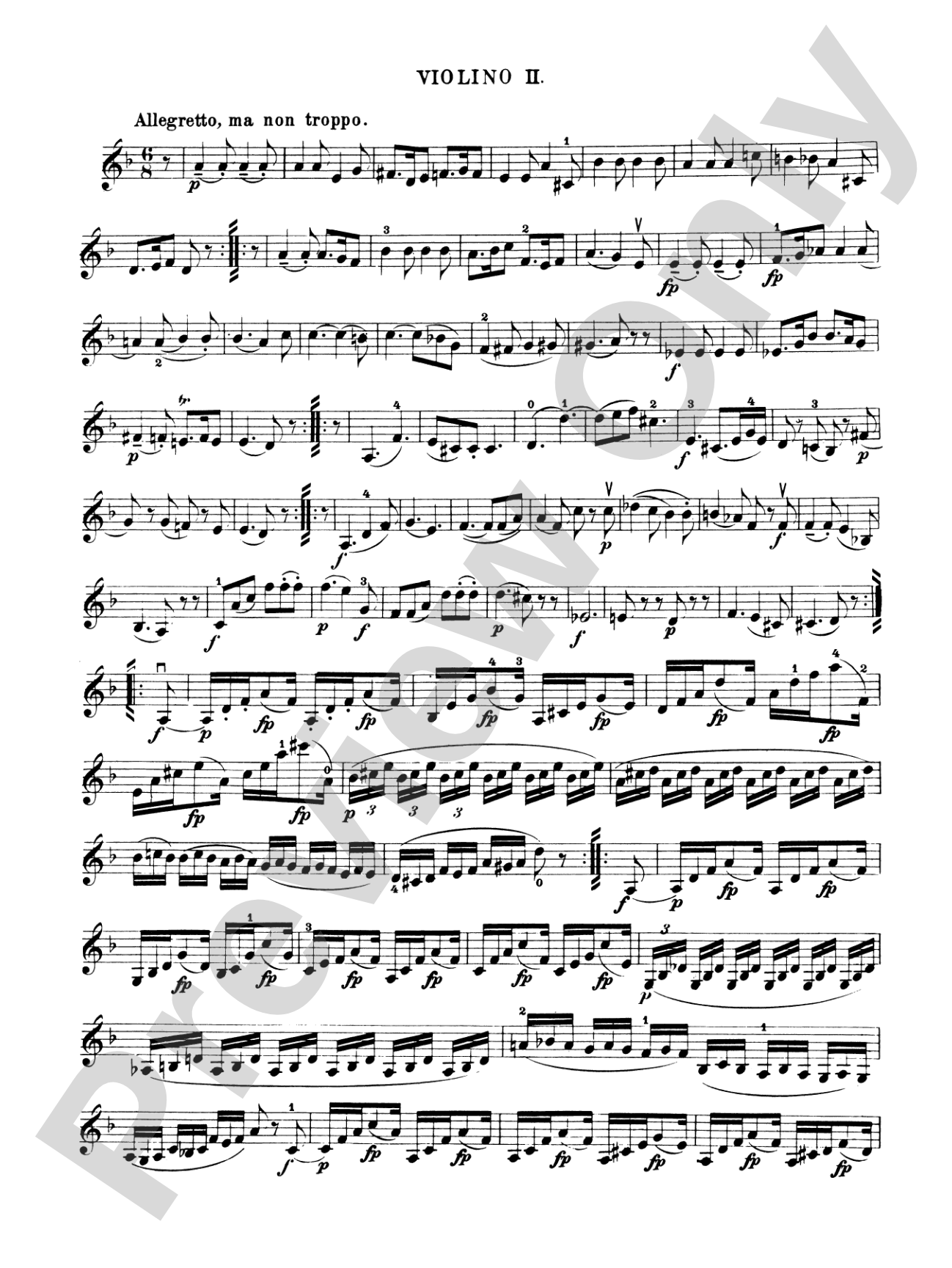 Ten Famous Quartets, K. 387, 421, 428, 458, 464, 465, 499, 575, 589, 590: 2nd Violin