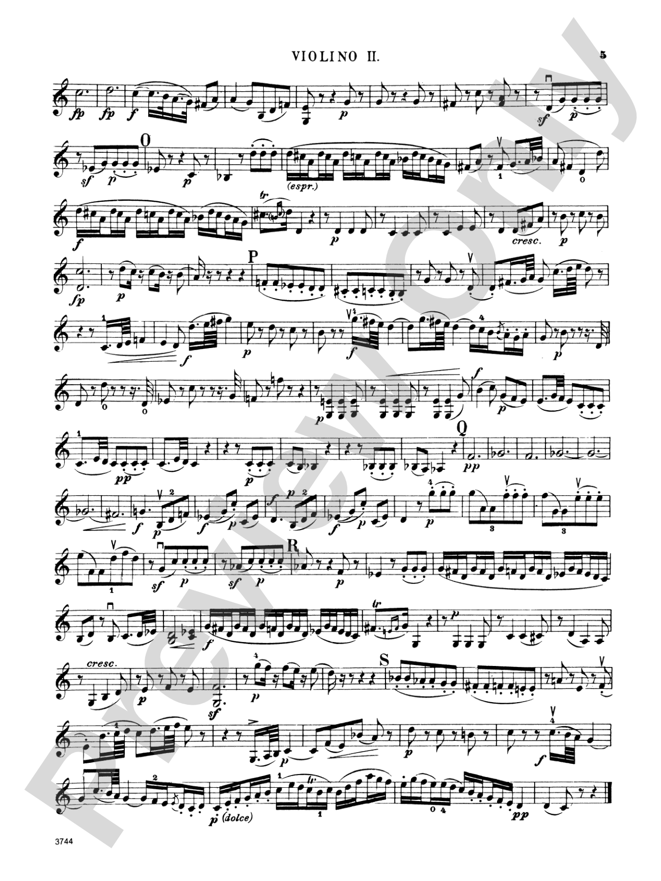 Ten Famous Quartets, K. 387, 421, 428, 458, 464, 465, 499, 575, 589, 590: 2nd Violin