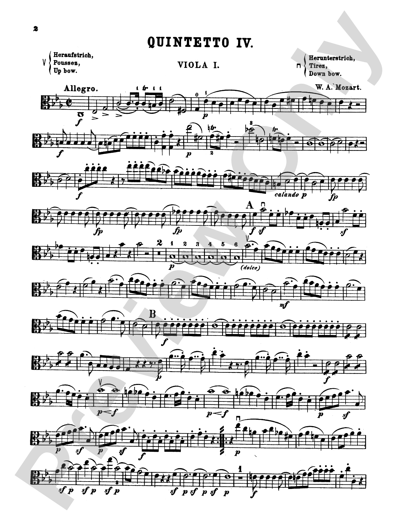 String Quintets, K. 406, 515, 516, 593, 614: Viola