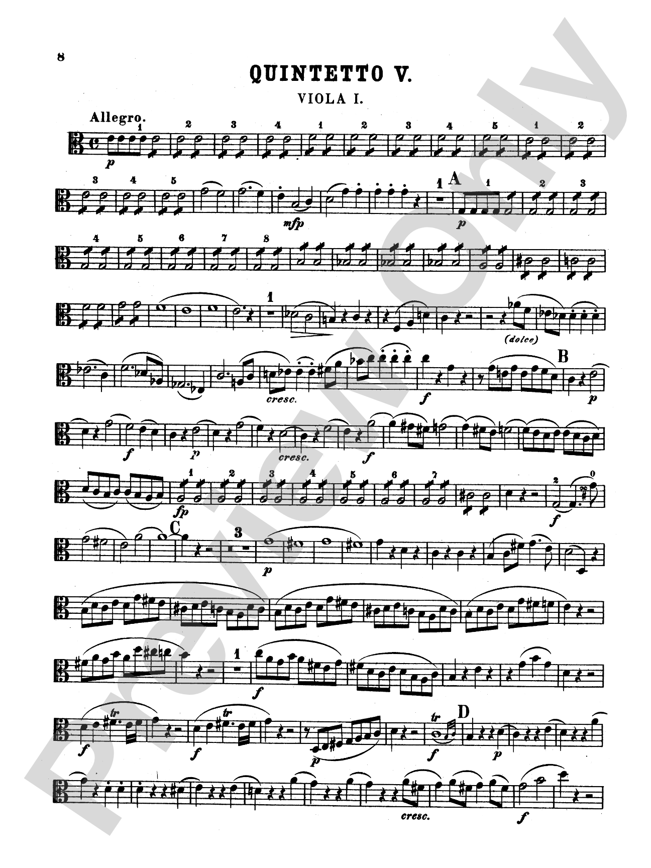 String Quintets, K. 406, 515, 516, 593, 614: Viola
