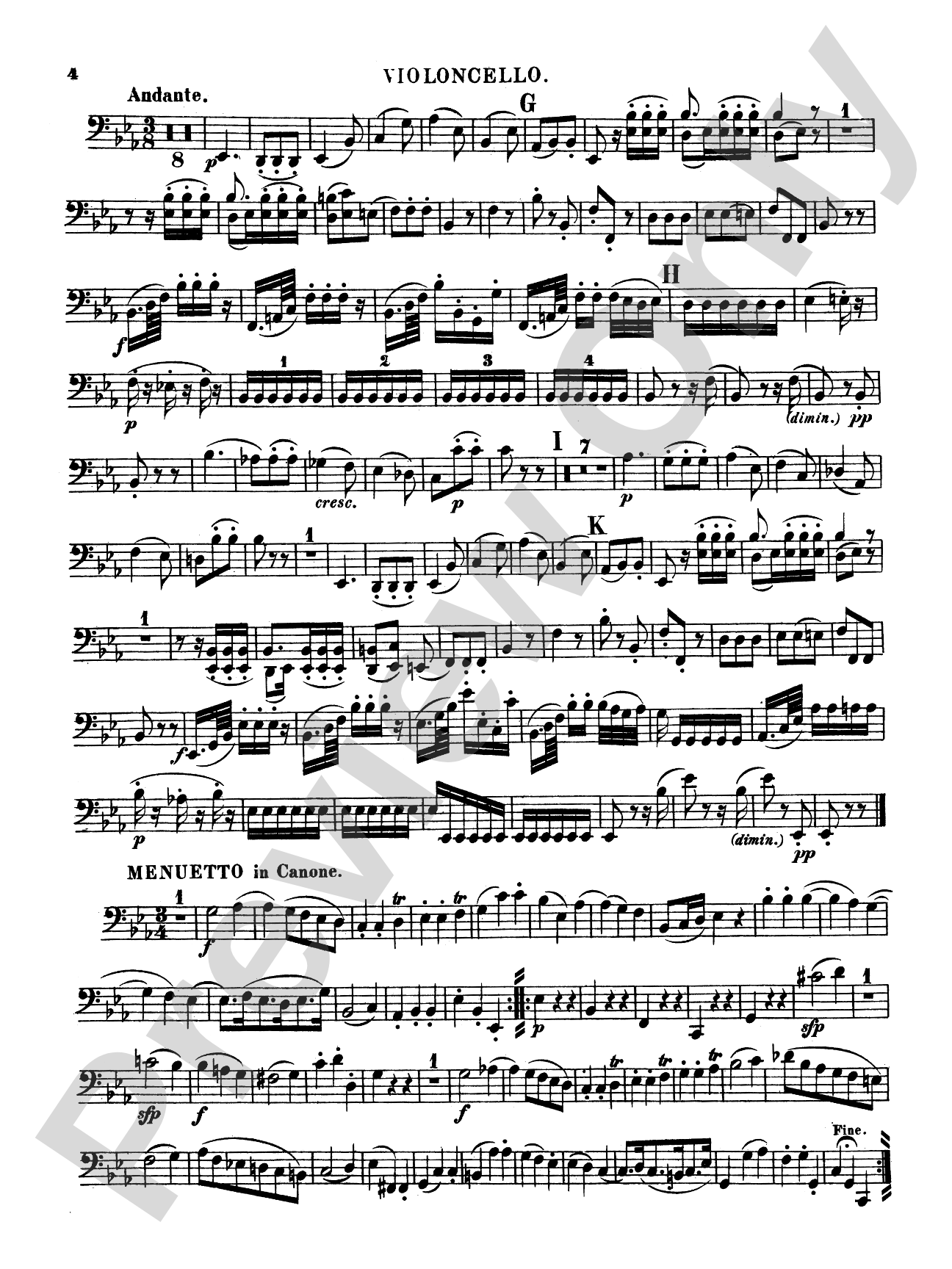 String Quintets, K. 406, 515, 516, 593, 614: Cello