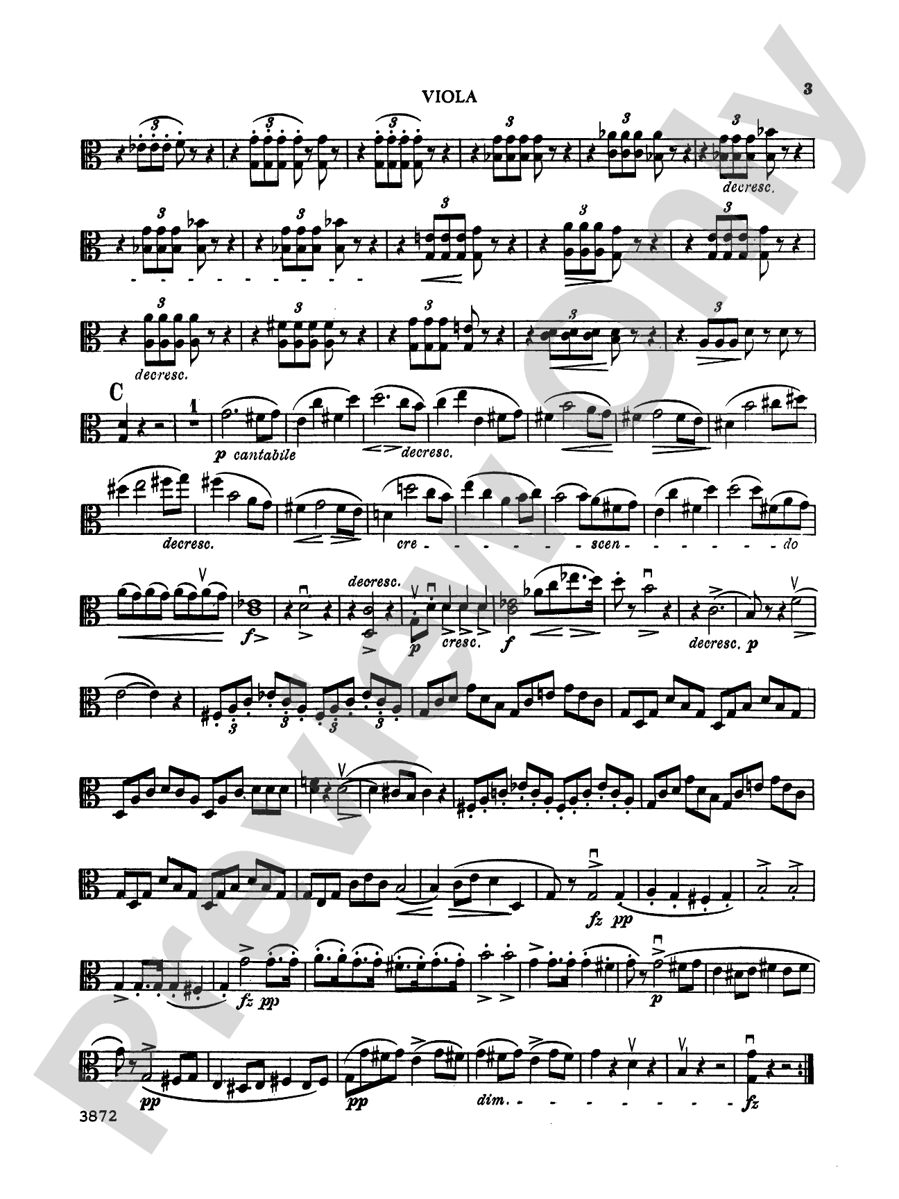 String Quintet in C Major, Op. 163: Viola