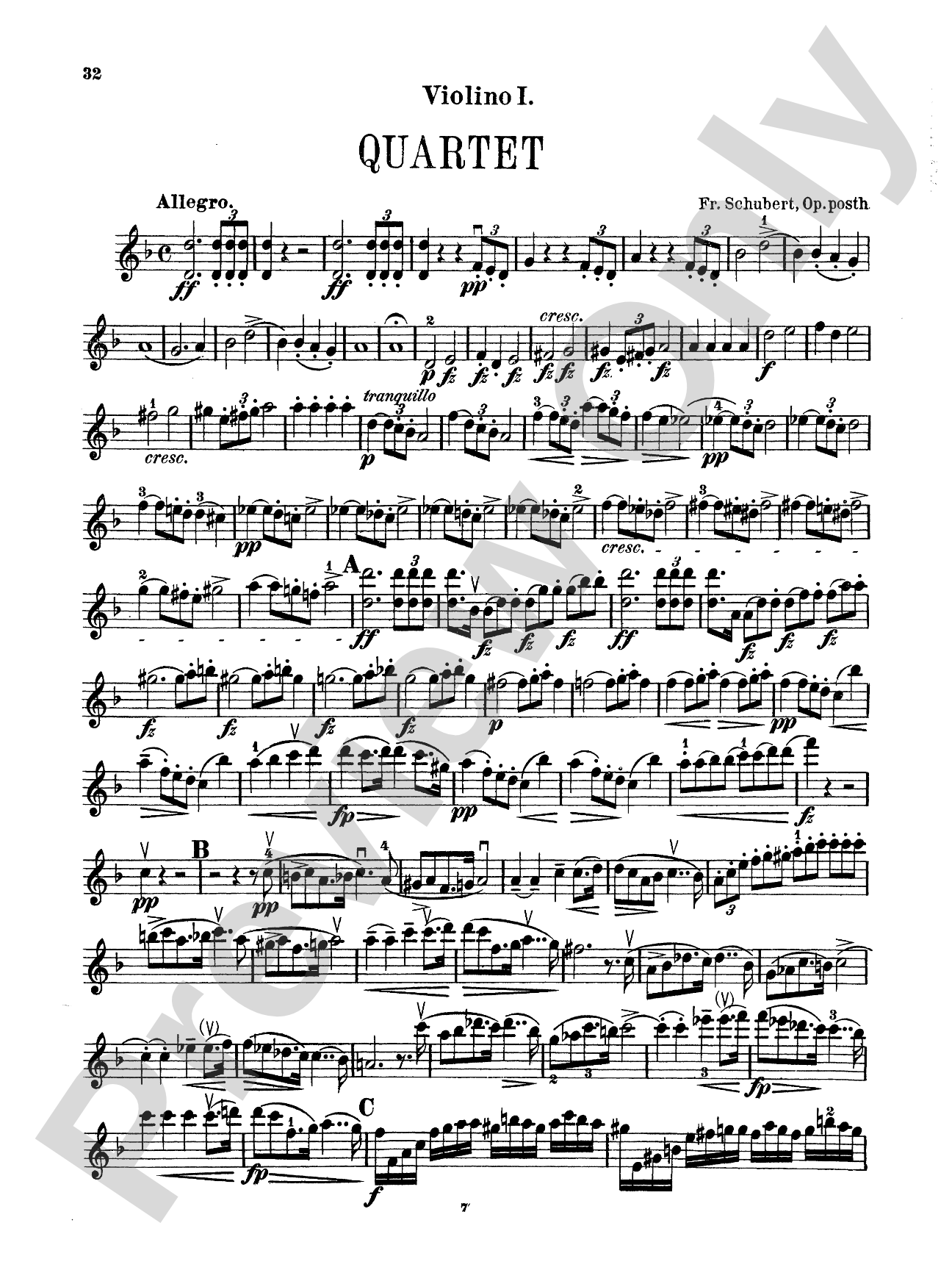 String Quartets, Volume I: Op. 29; Op. 125, Nos. 1 & 2; Op. Posth. in D Minor: String Quartet Book