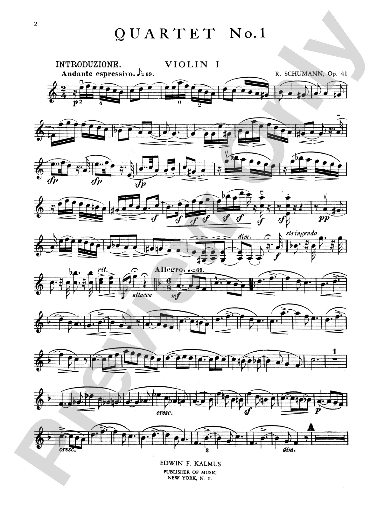 String Quartets, Op. 41, Nos. 1, 2 & 3: String Quartet Book