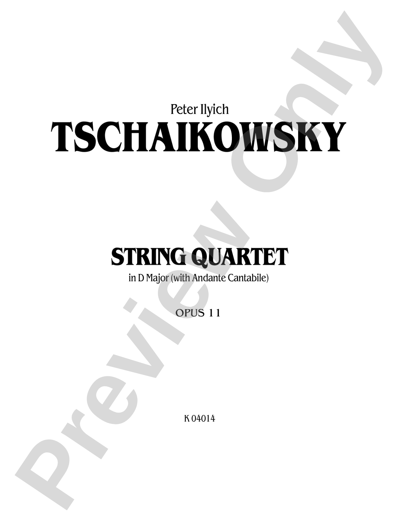 String Quartet in D Major, Op. 11: Viola