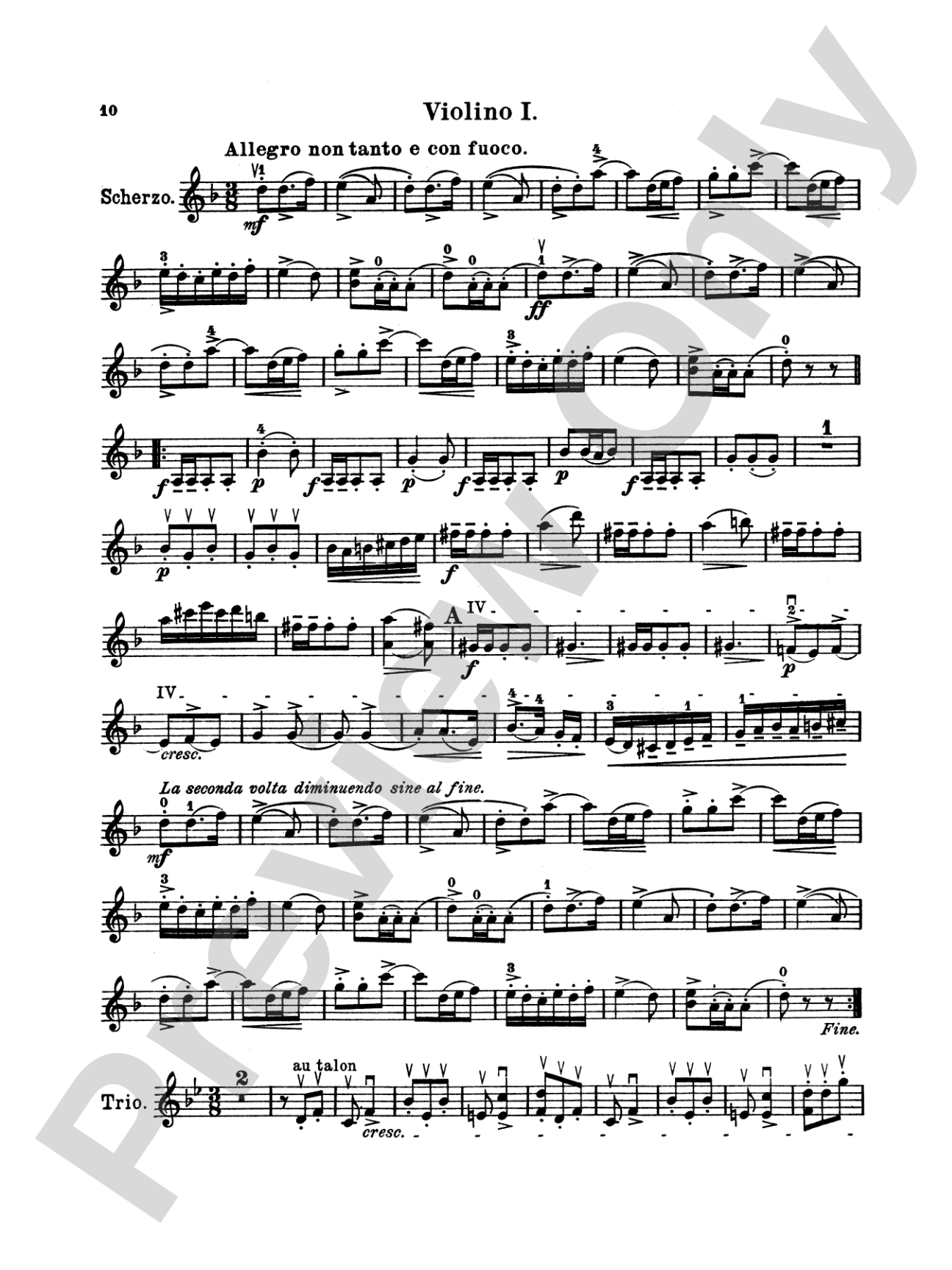 String Quartet in D Major, Op. 11: String Quartet Book