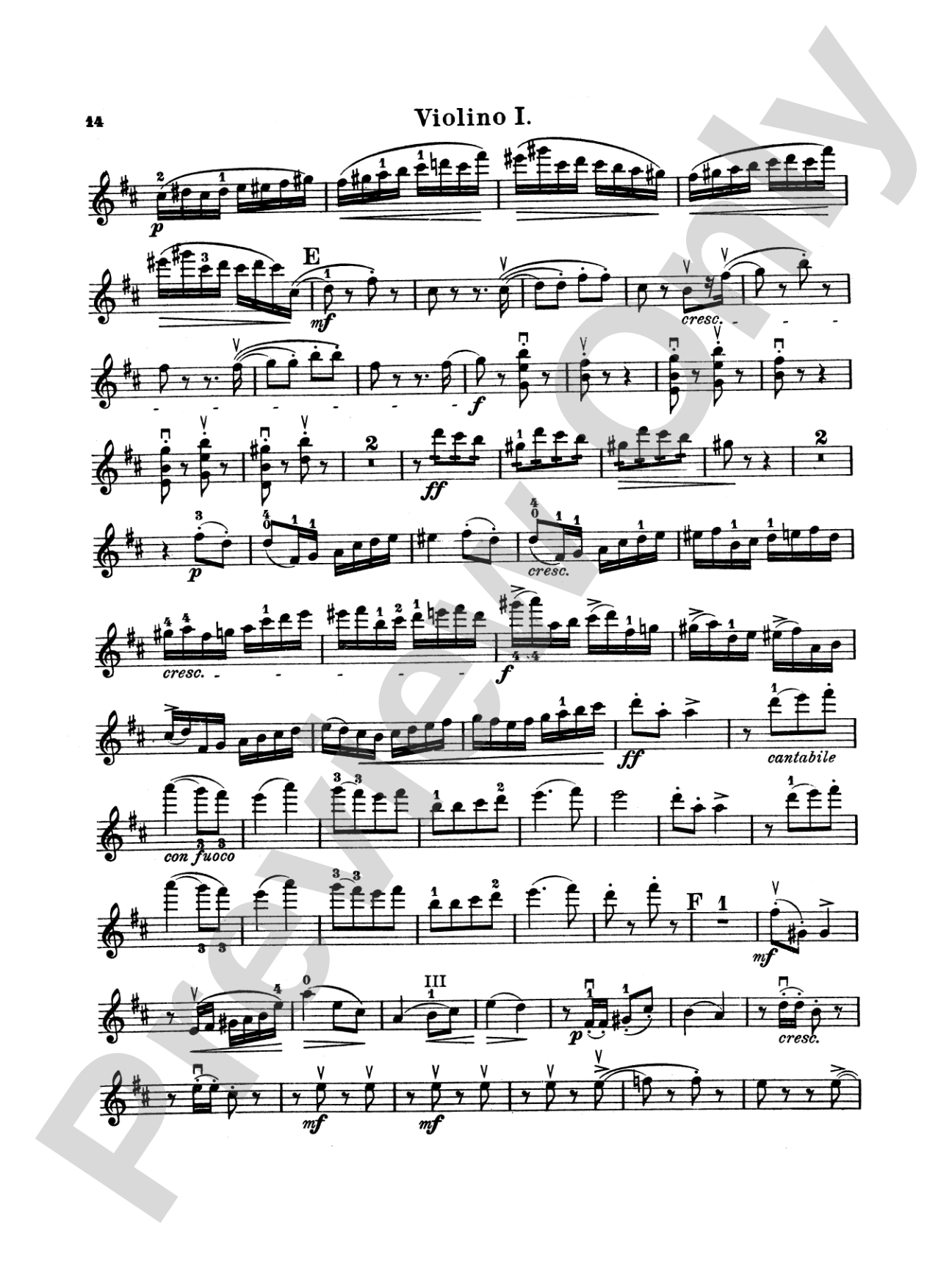 String Quartet in D Major, Op. 11: String Quartet Book