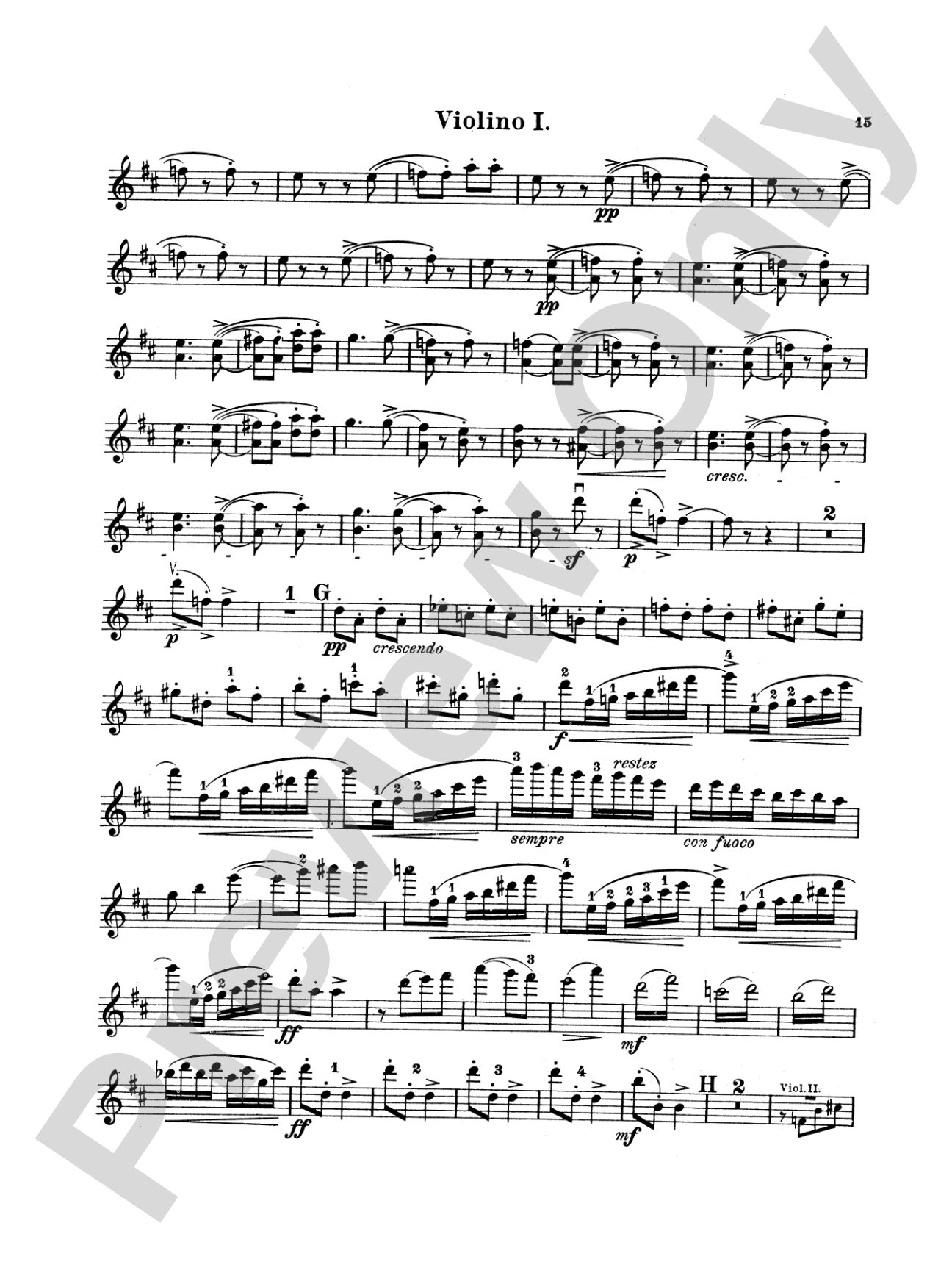 String Quartet in D Major, Op. 11: String Quartet Book