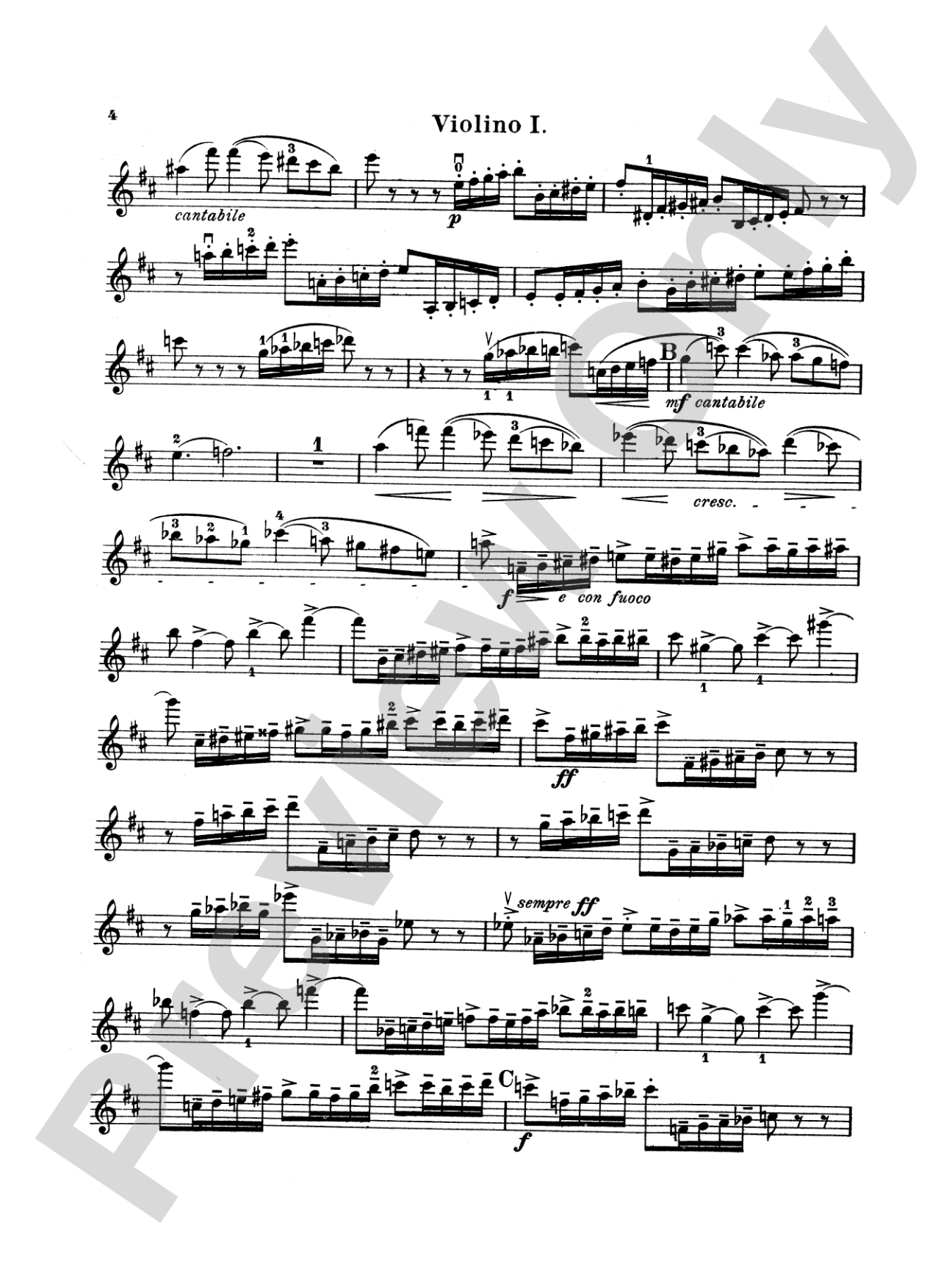 String Quartet in D Major, Op. 11: String Quartet Book