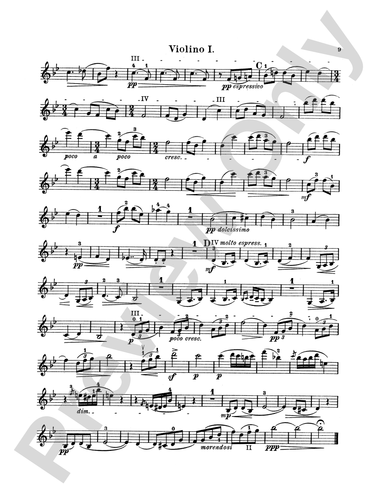 String Quartet in D Major, Op. 11: String Quartet Book