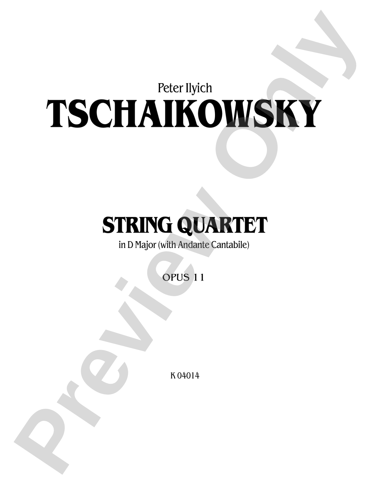 String Quartet in D Major, Op. 11: 2nd Violin