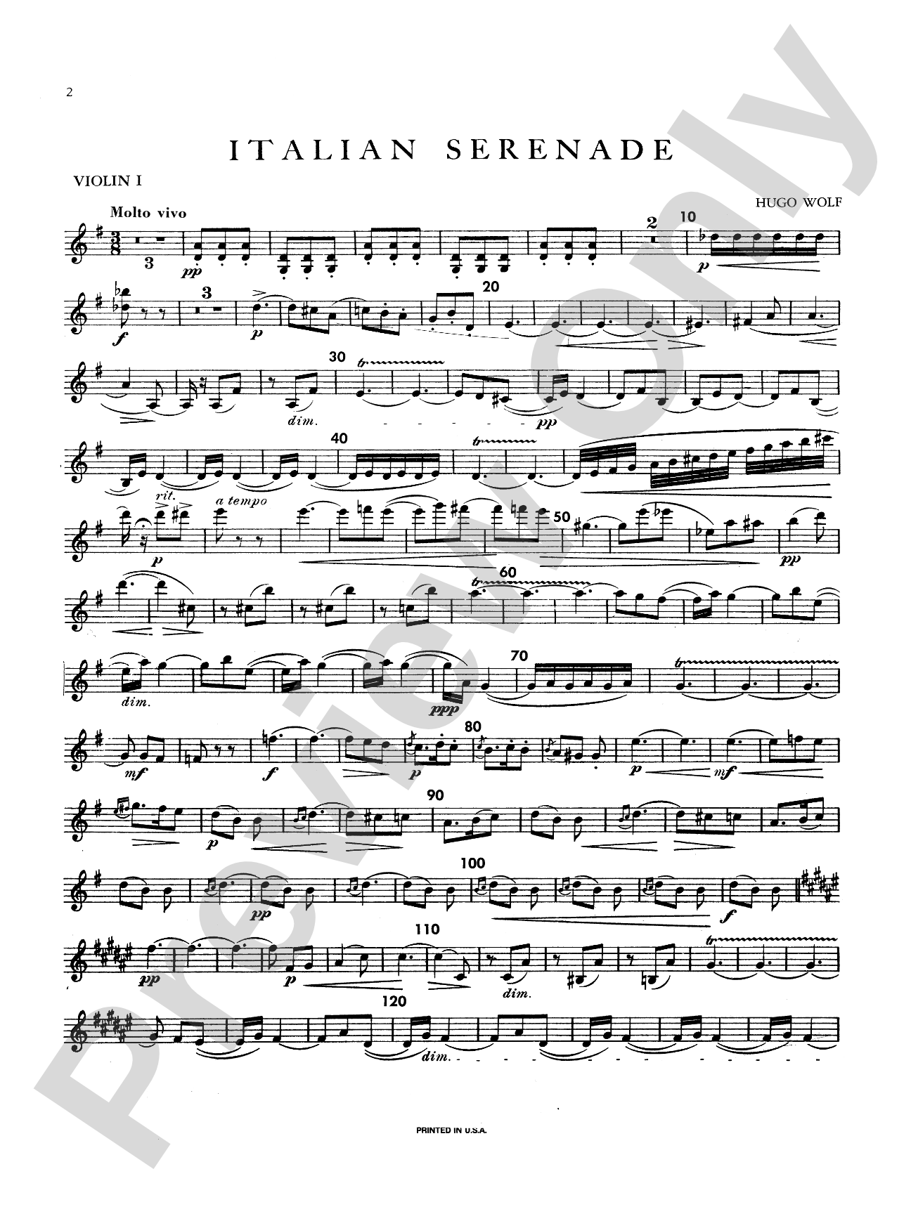 Italian Serenade: String Quartet Book