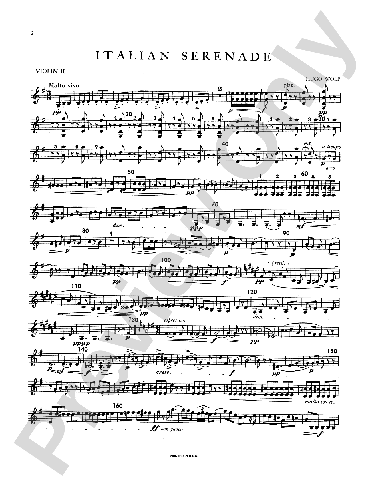 Italian Serenade: 2nd Violin