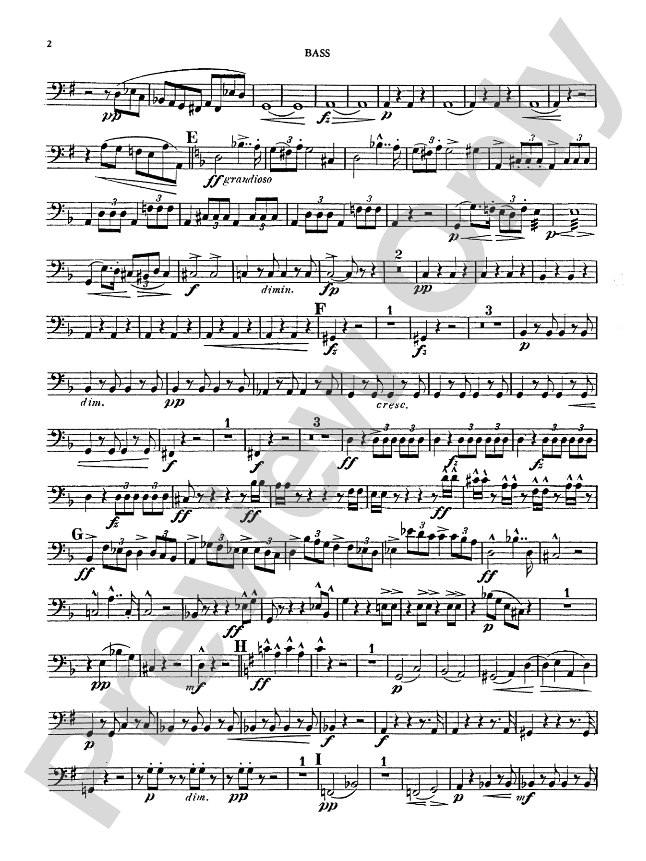 Quintet in G Major, Op. 77: String Bass