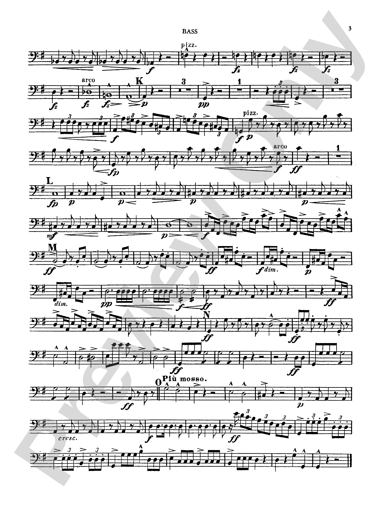 Quintet in G Major, Op. 77: String Bass