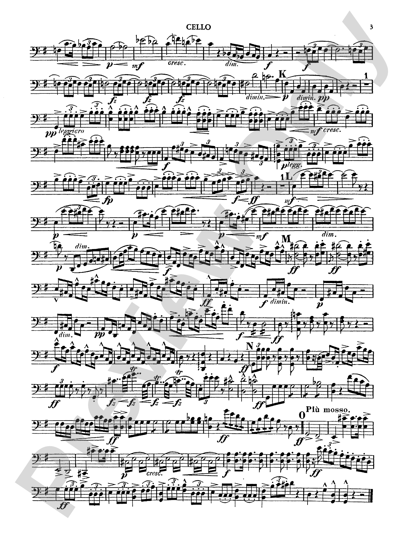 Quintet in G Major, Op. 77: Cello