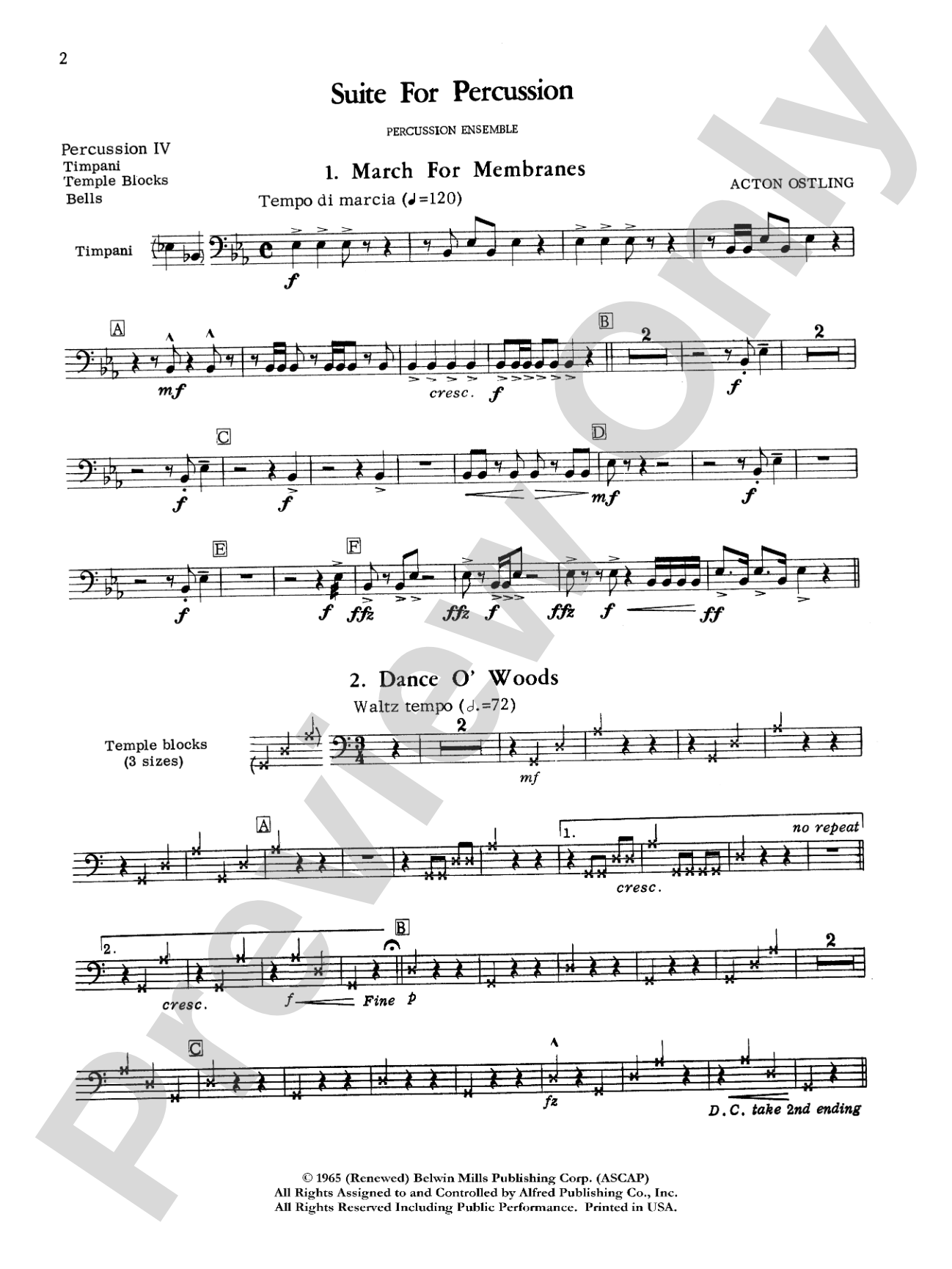 Suite for Percussion: 4th Percussion