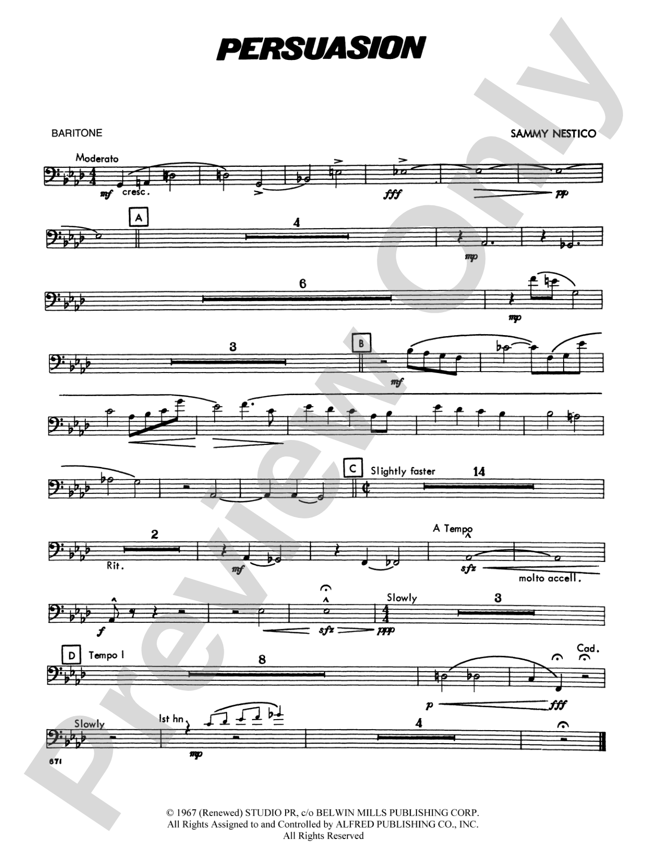 Persuasion: Baritone B.C.