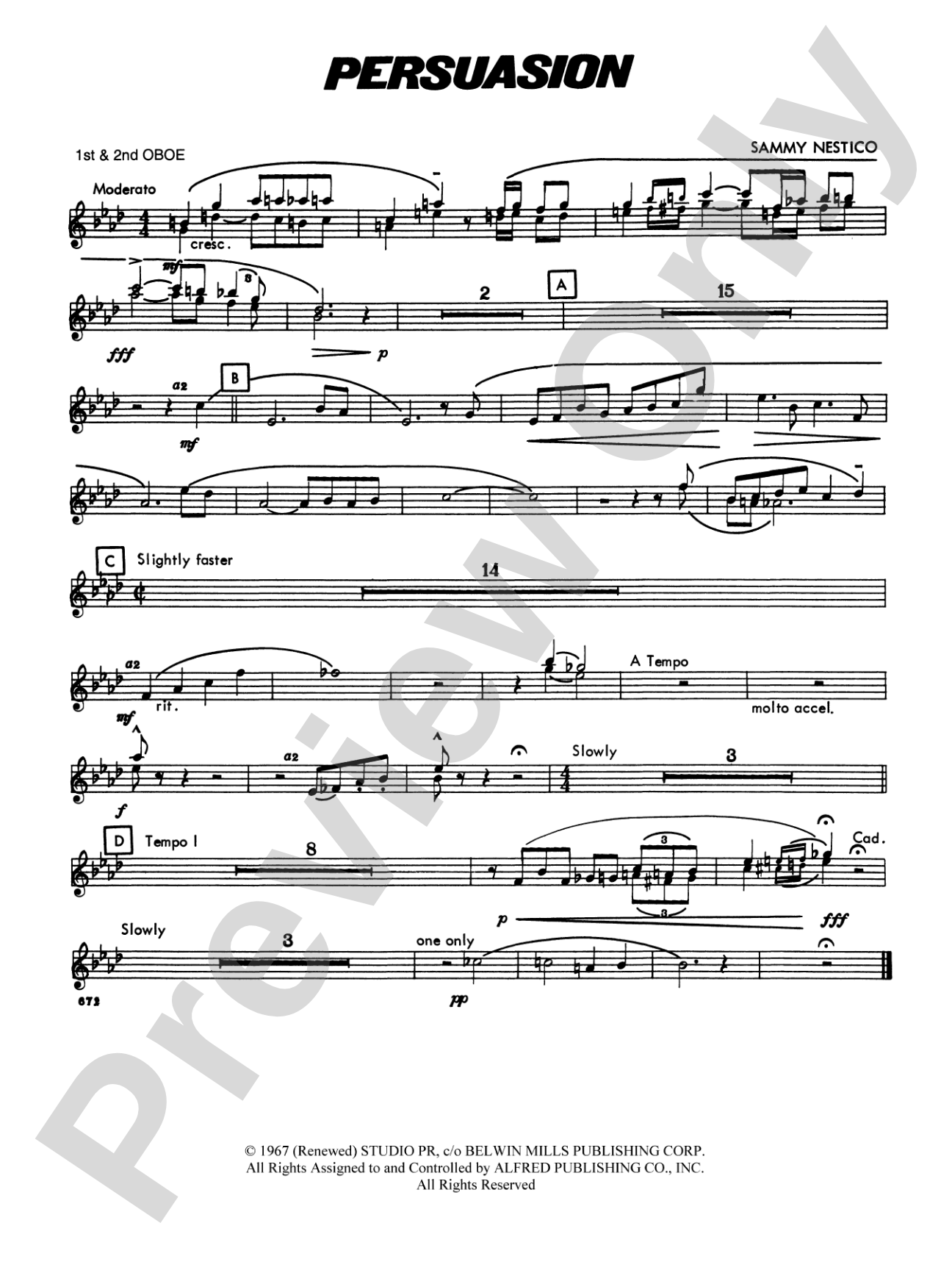 Persuasion: 1st & 2nd Oboe