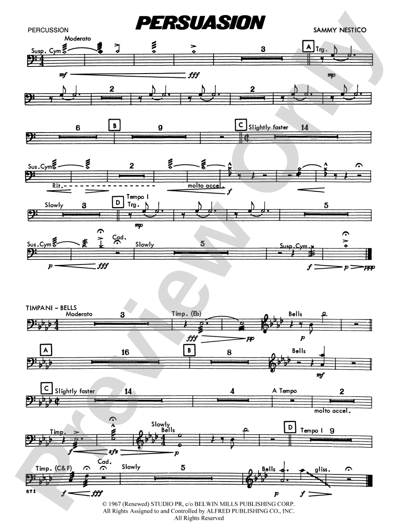 Persuasion: 1st Percussion