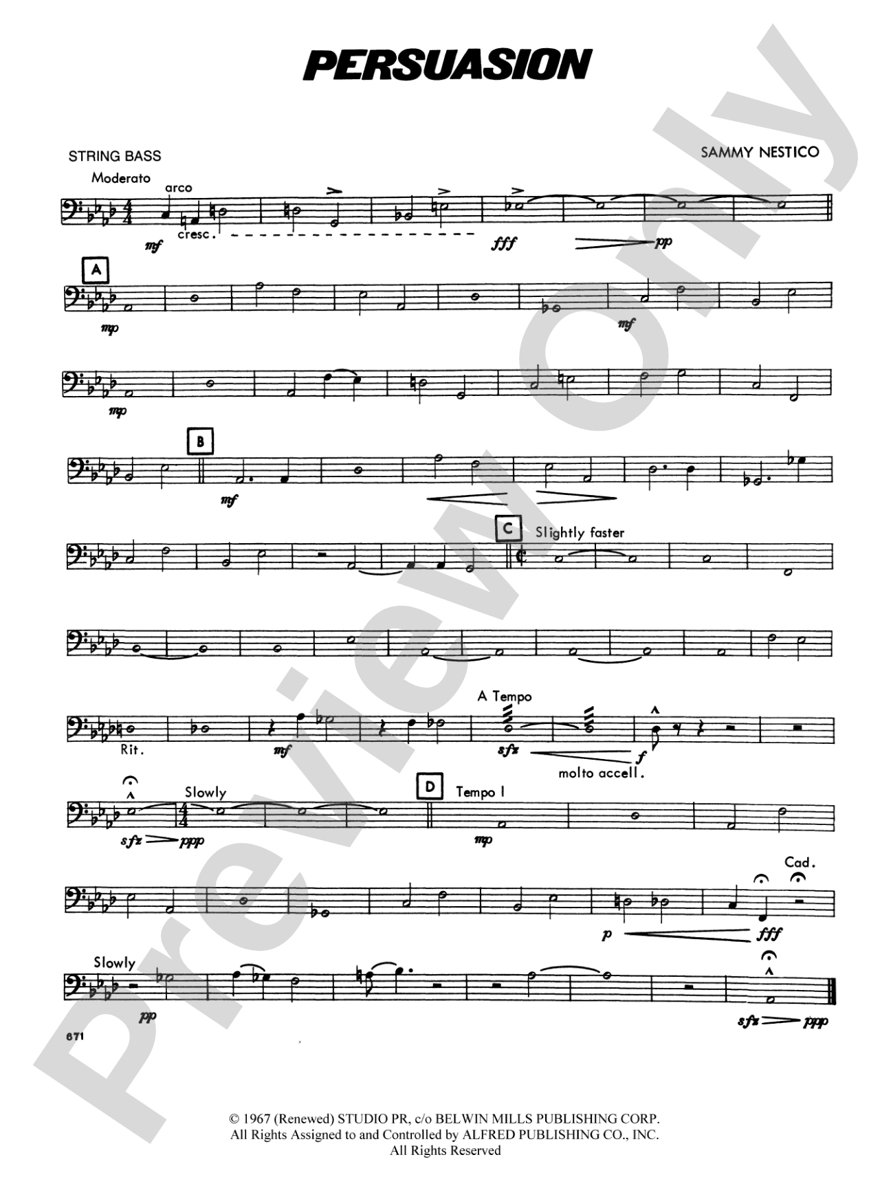 Persuasion: String Bass