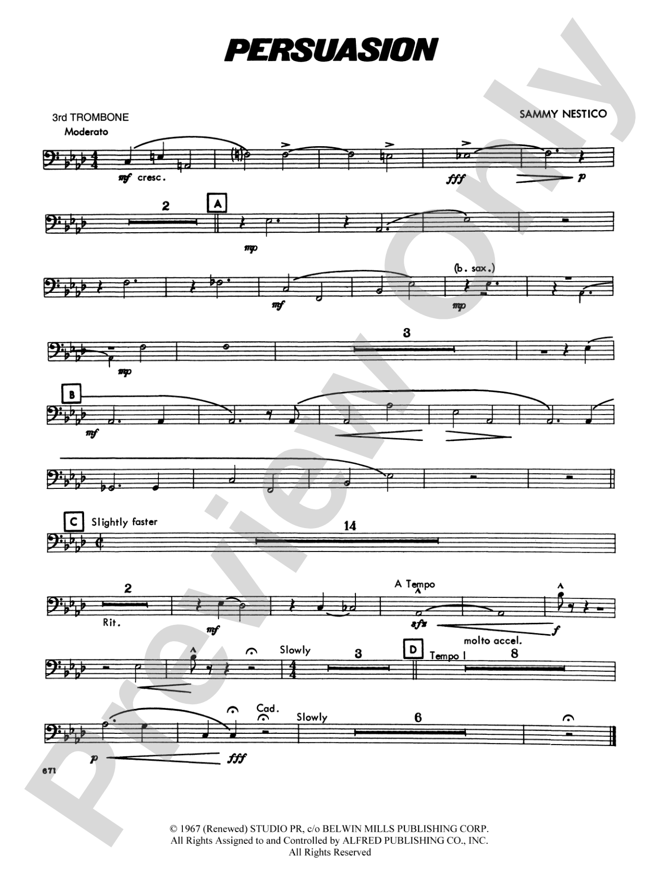 Persuasion: 3rd Trombone