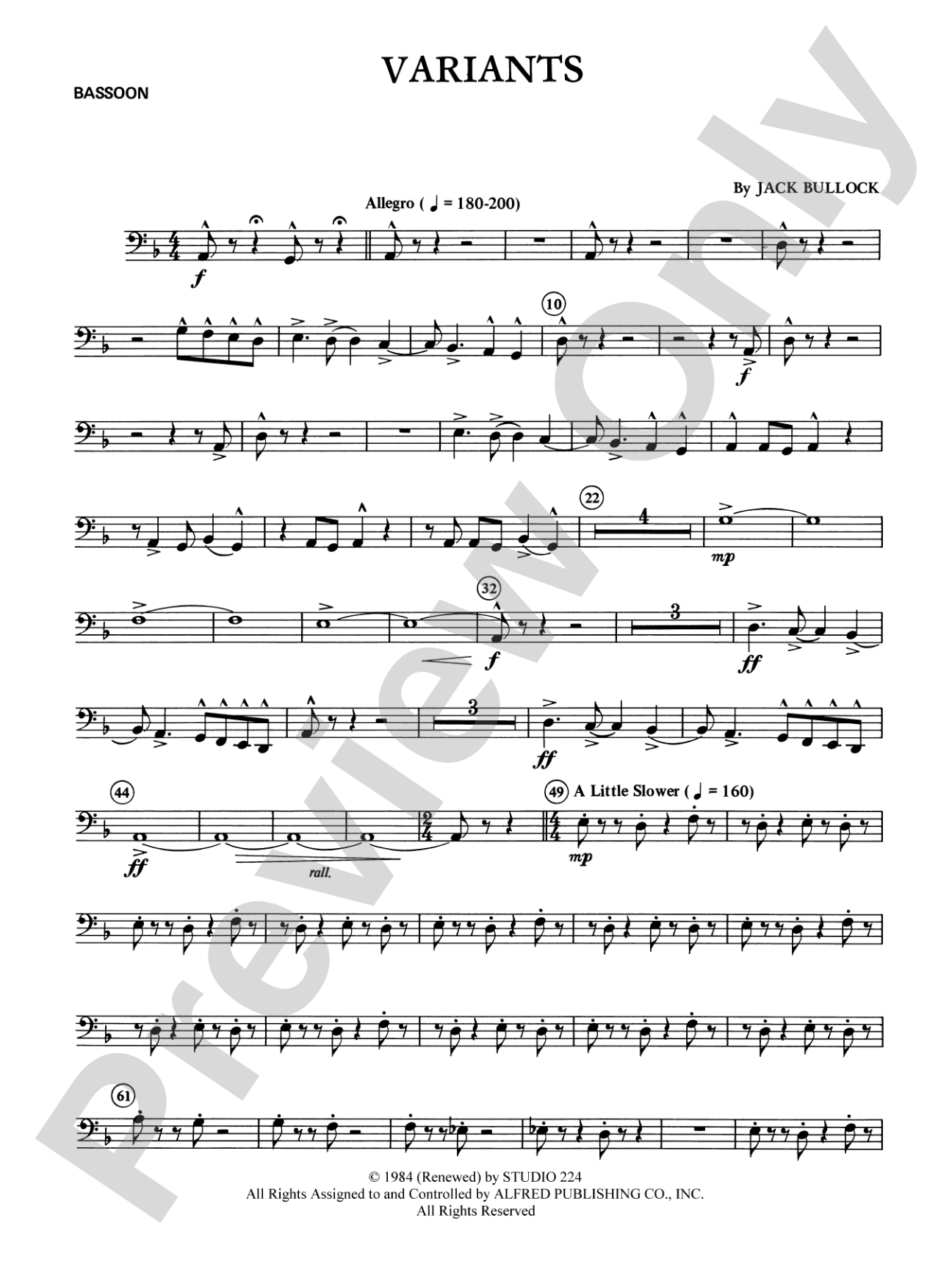 Variants: Bassoon