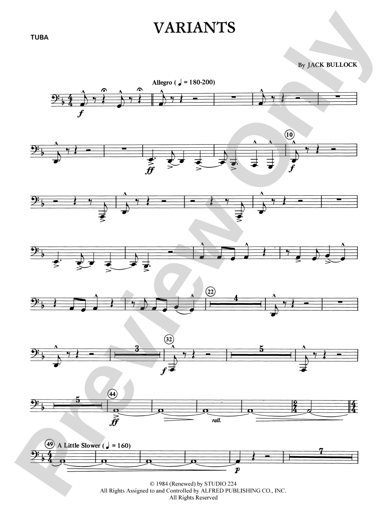 Variants: Tuba