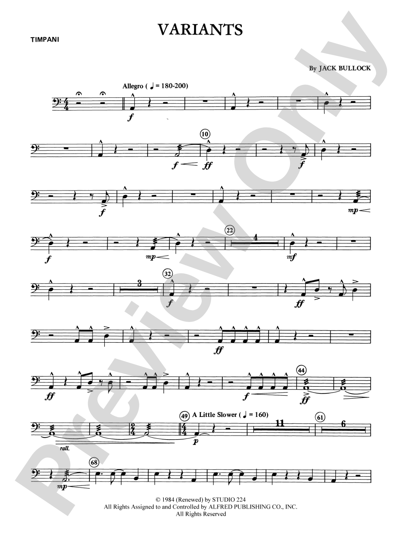 Variants: Timpani
