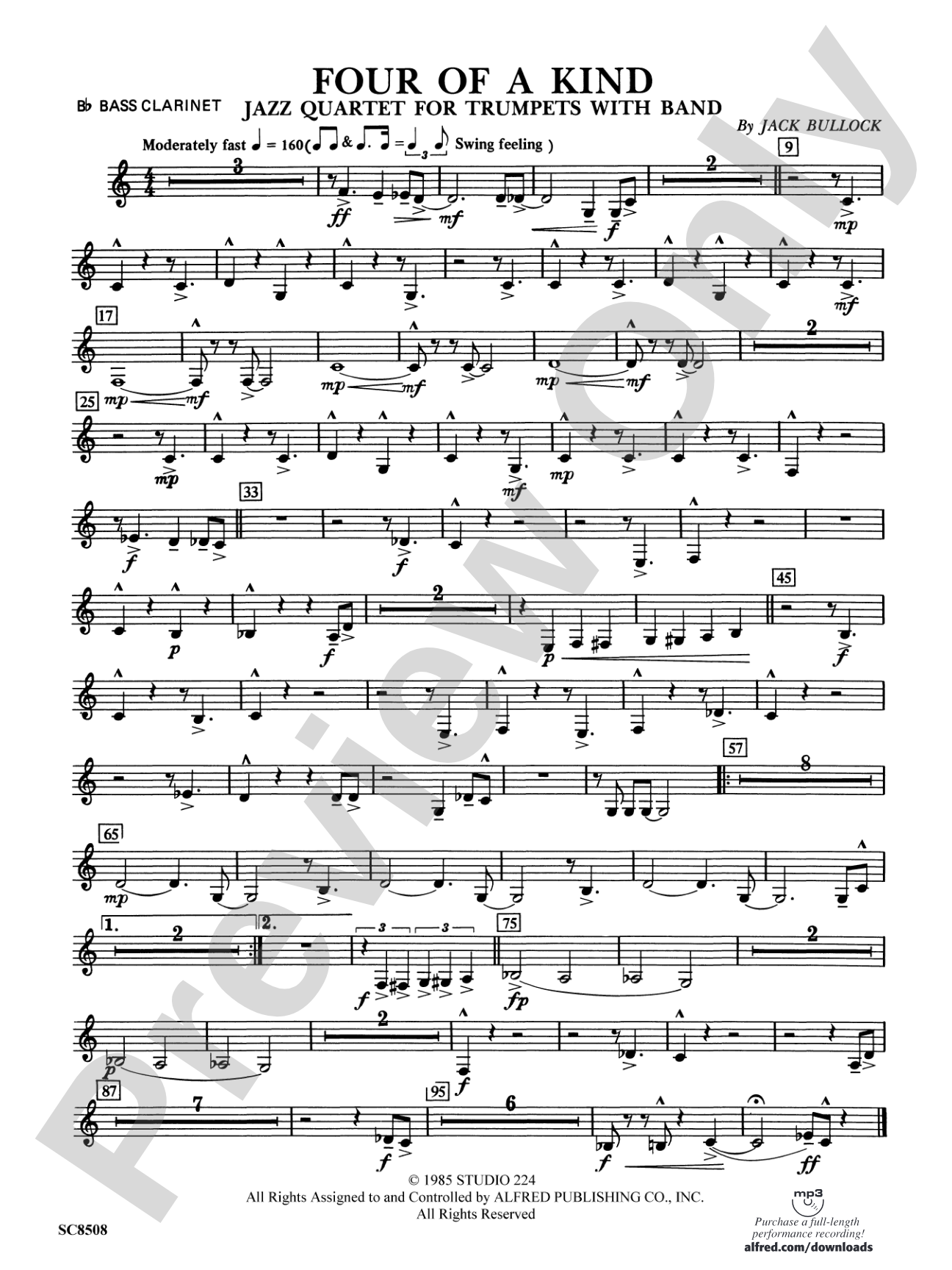 Four of a Kind: B-flat Bass Clarinet