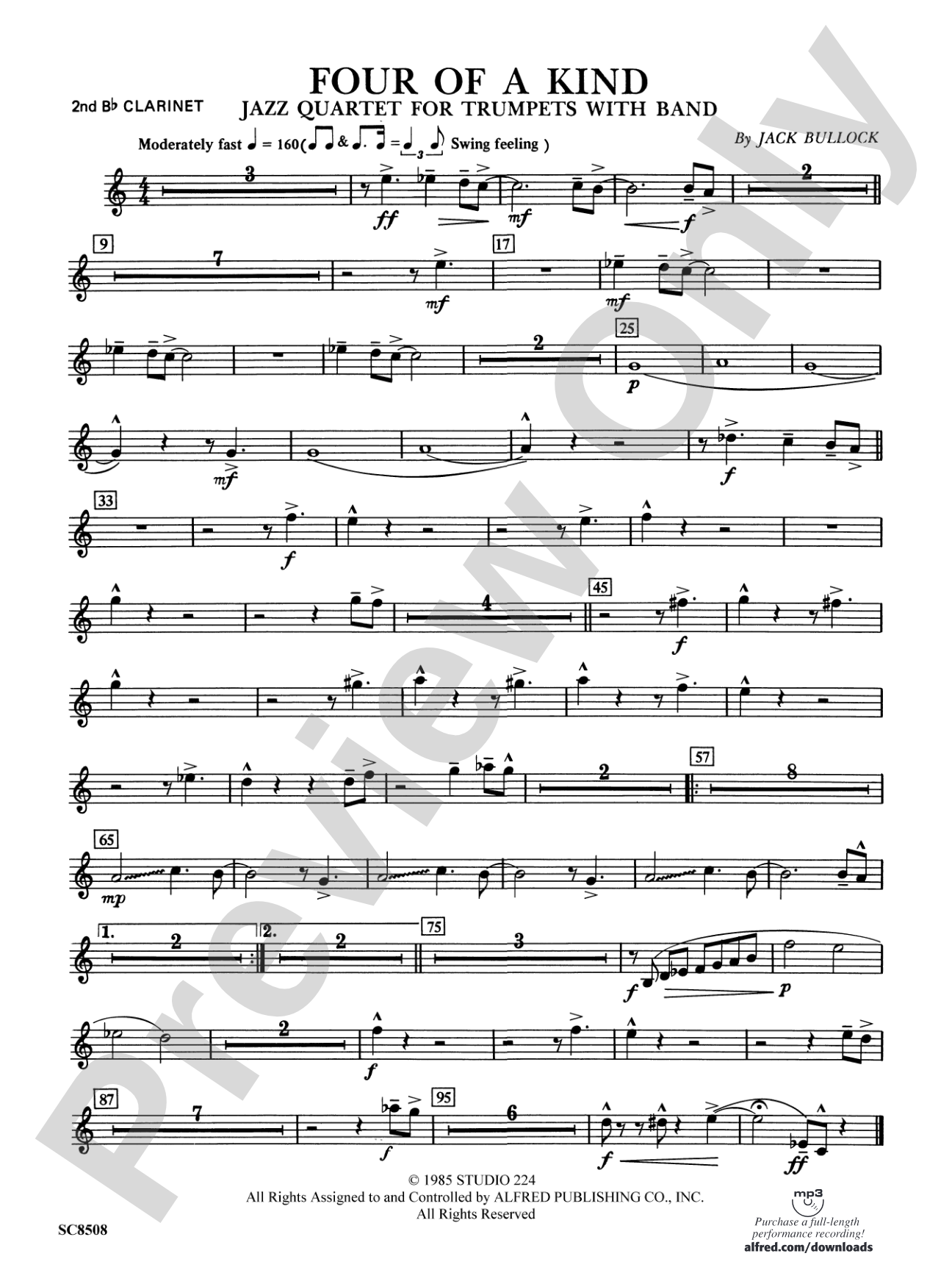 Four of a Kind: 2nd B-flat Clarinet