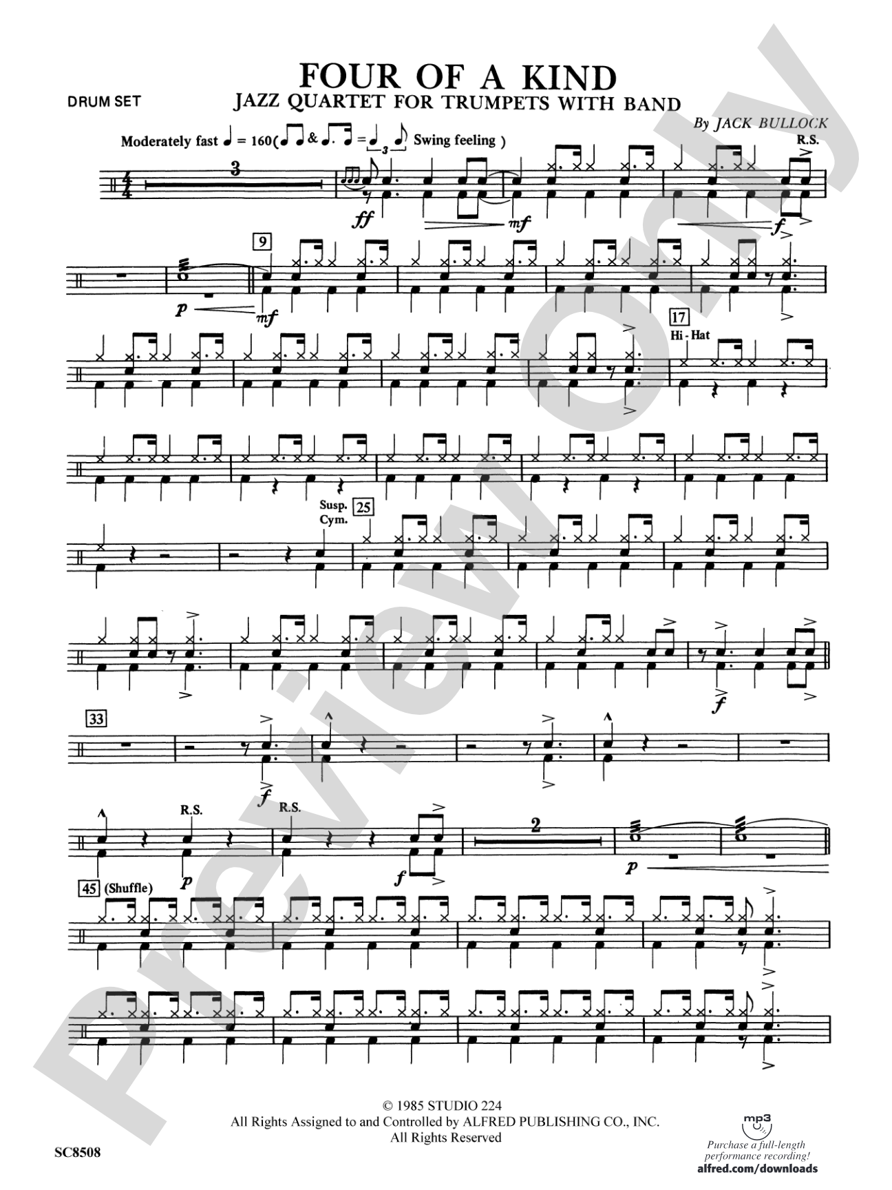 Four of a Kind: 1st Percussion