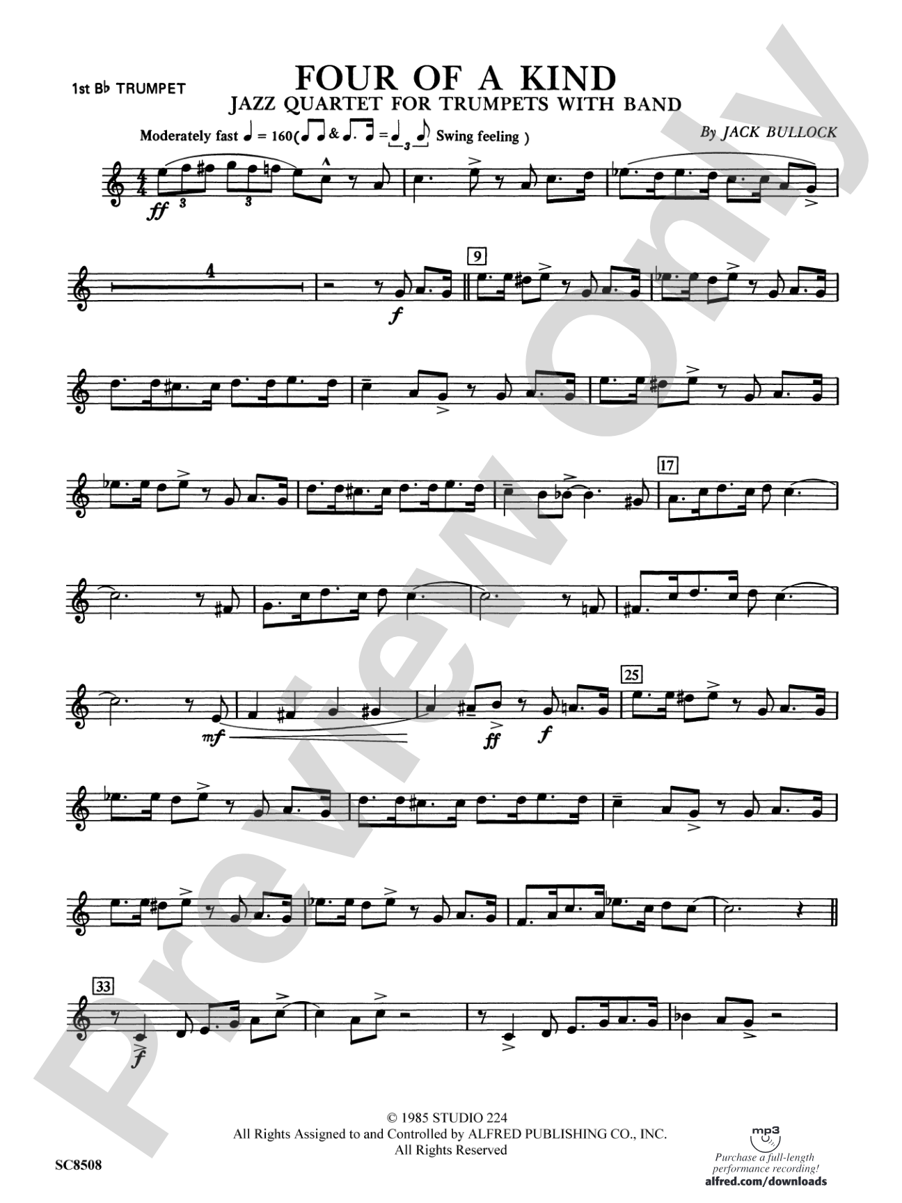 Four of a Kind: 1st B-flat Trumpet