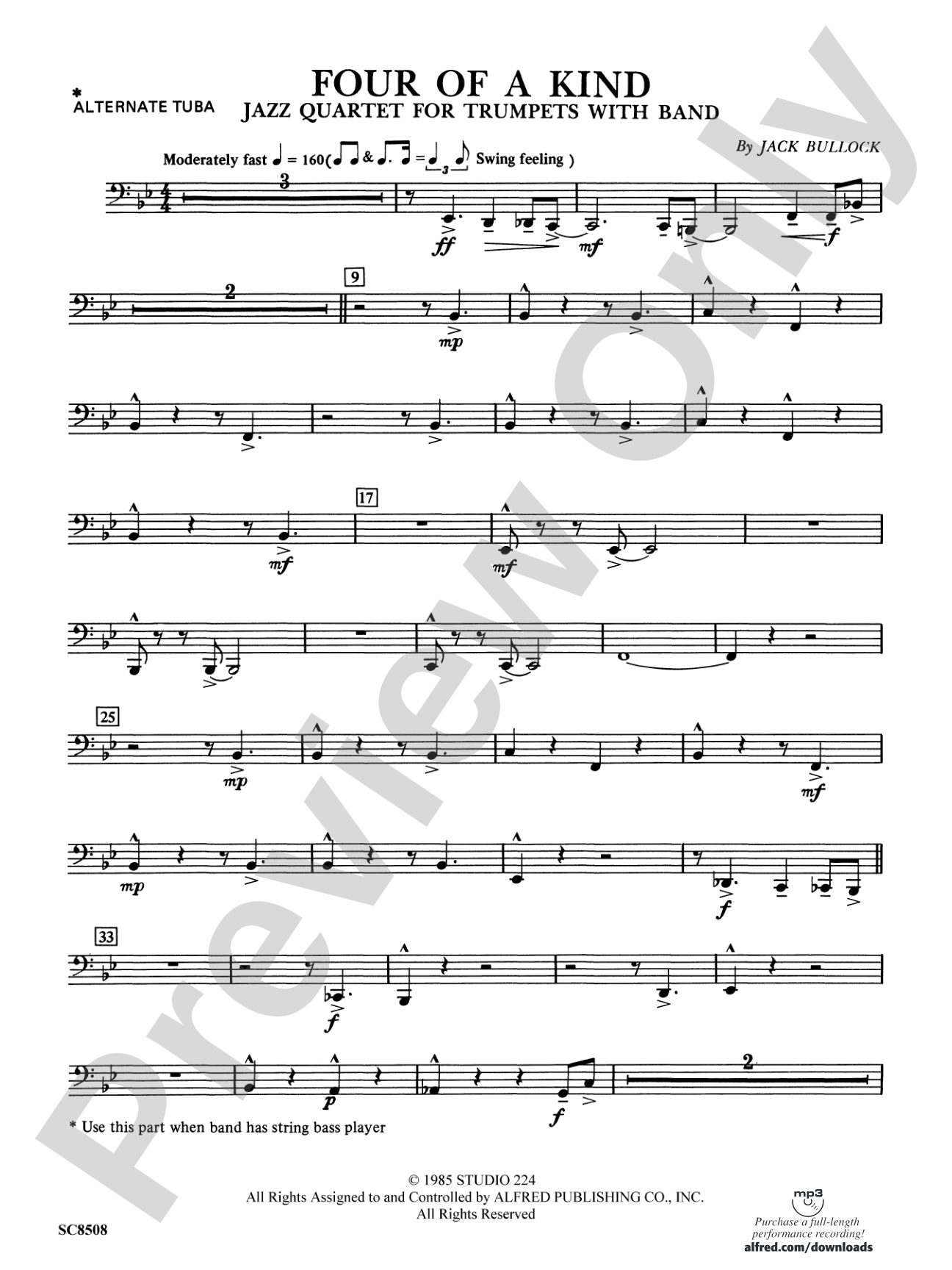Four of a Kind: 2nd Tuba