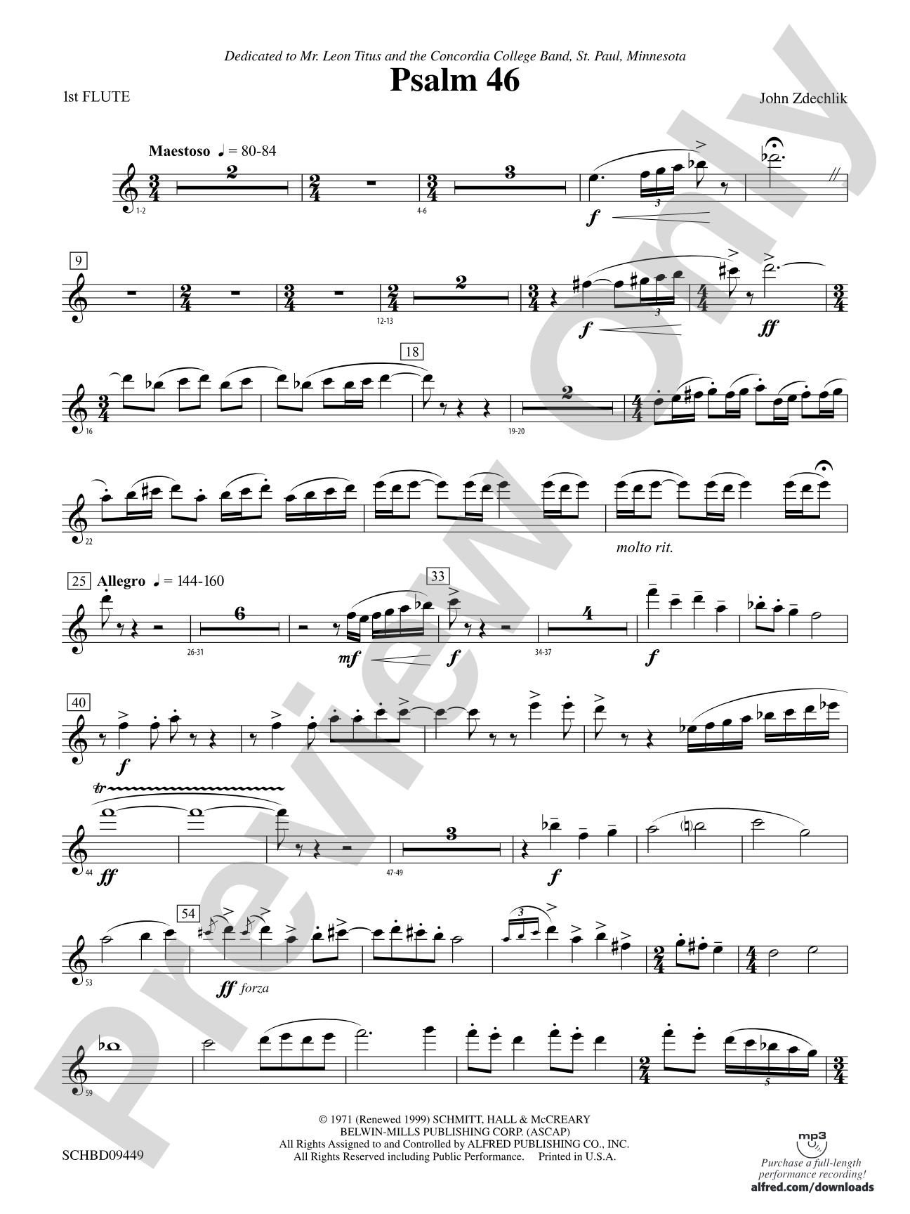 Psalm 46: Flute