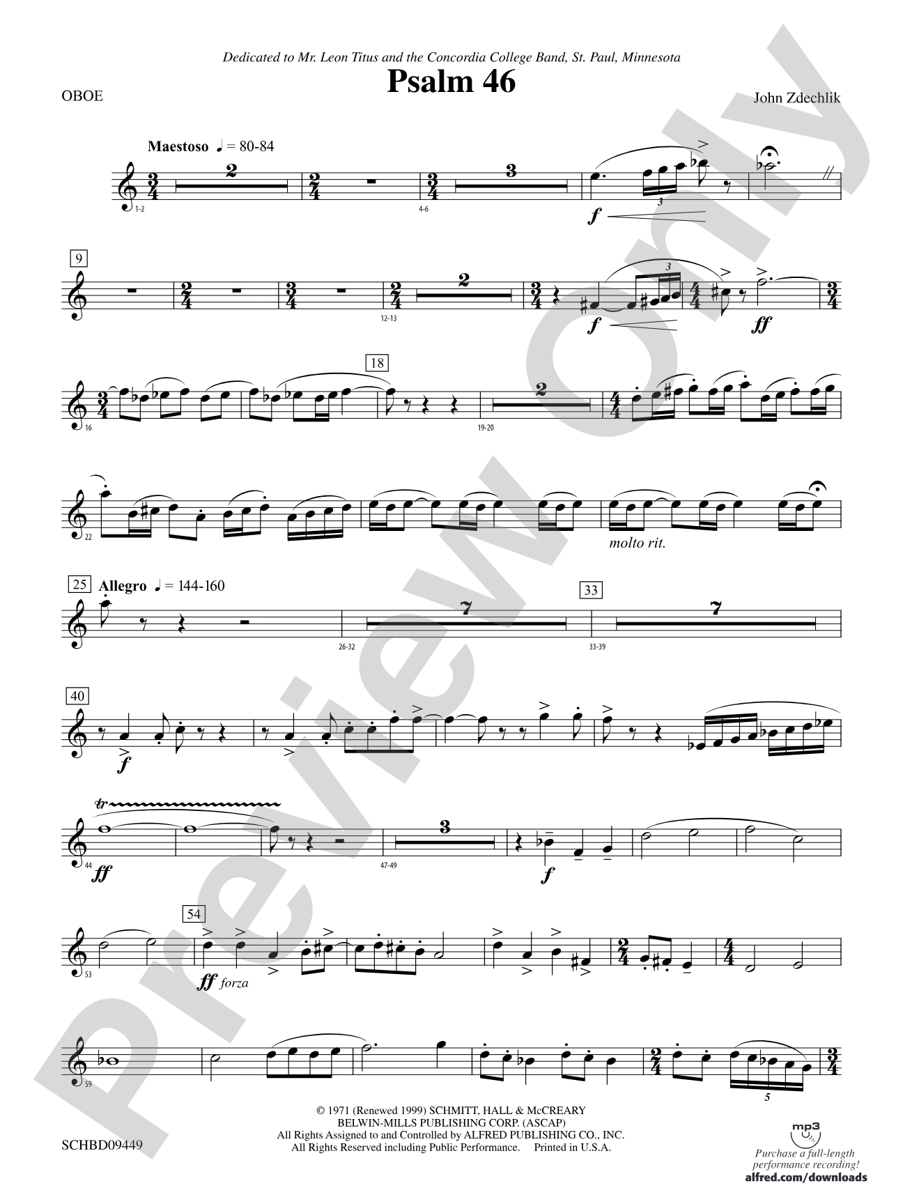 Psalm 46: Oboe