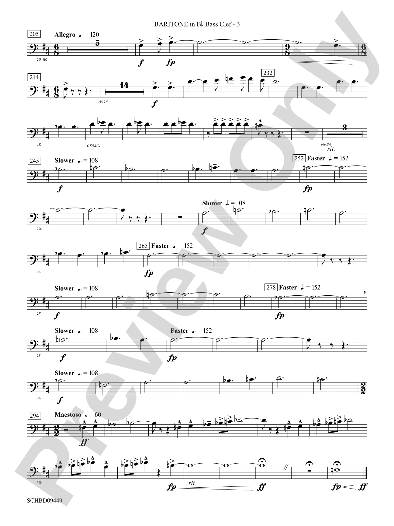 Psalm 46: (wp) B-flat Baritone B.C.