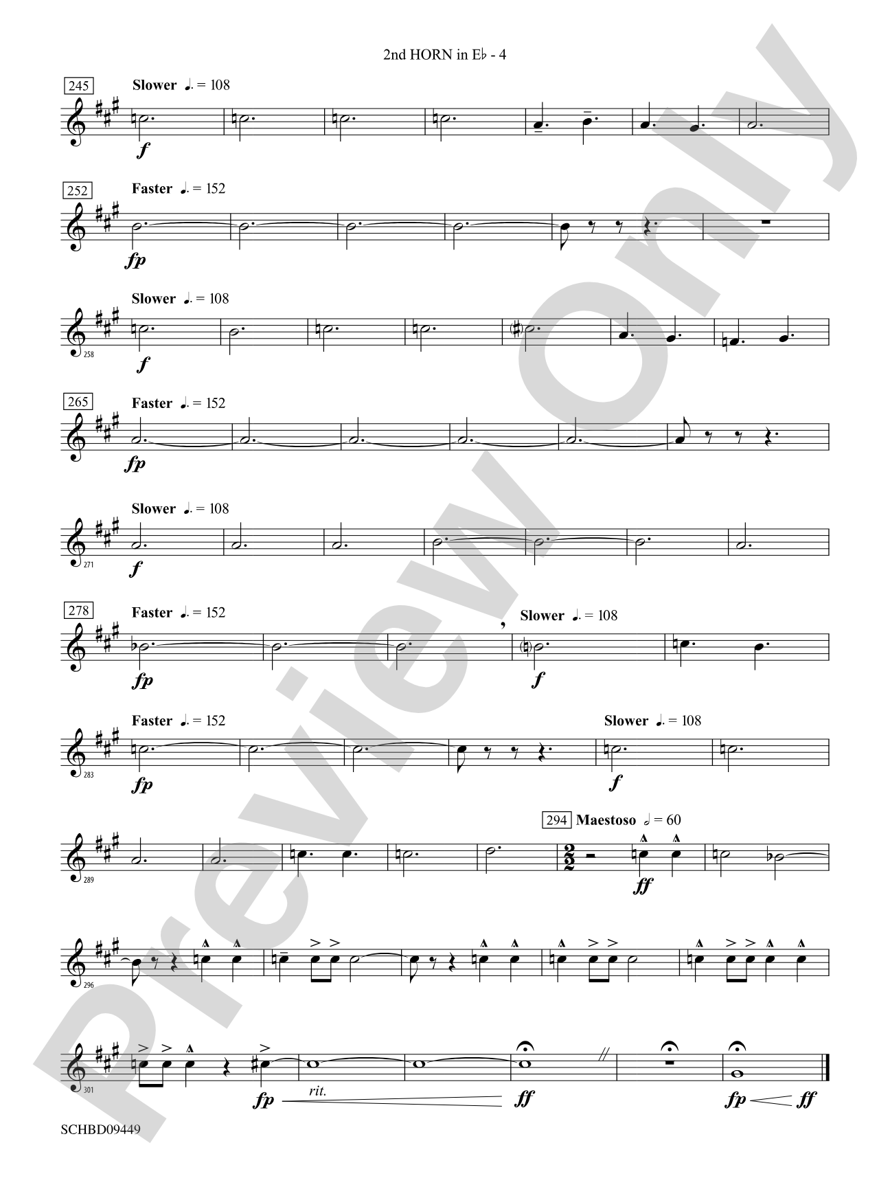 Psalm 46: (wp) 2nd Horn in E-flat
