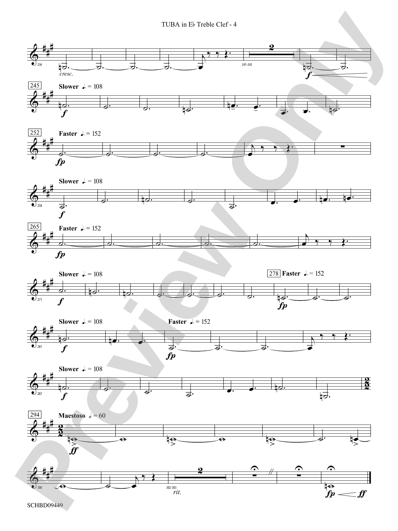 Psalm 46: (wp) E-flat Tuba T.C.