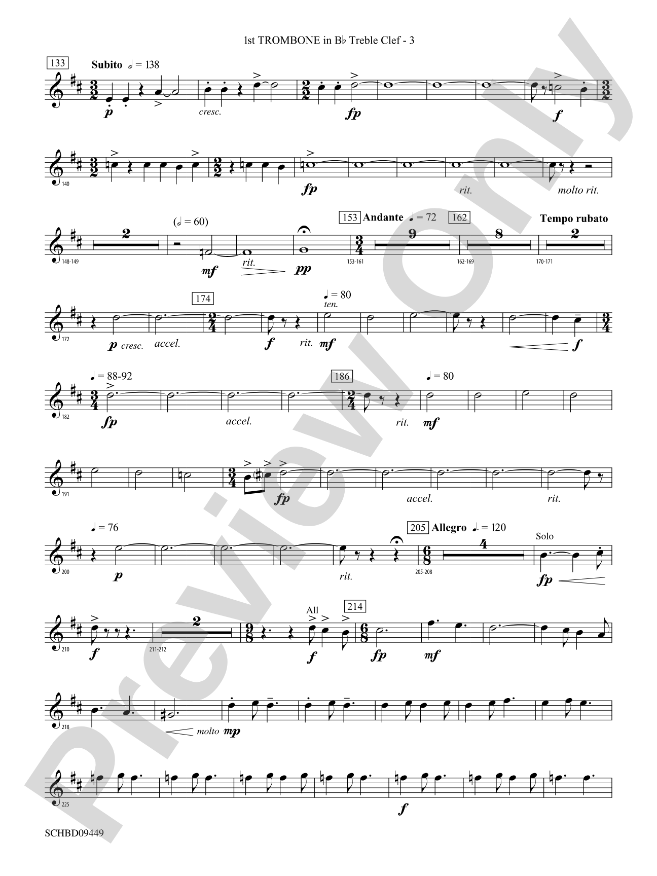 Psalm 46: (wp) 1st B-flat Trombone T.C.