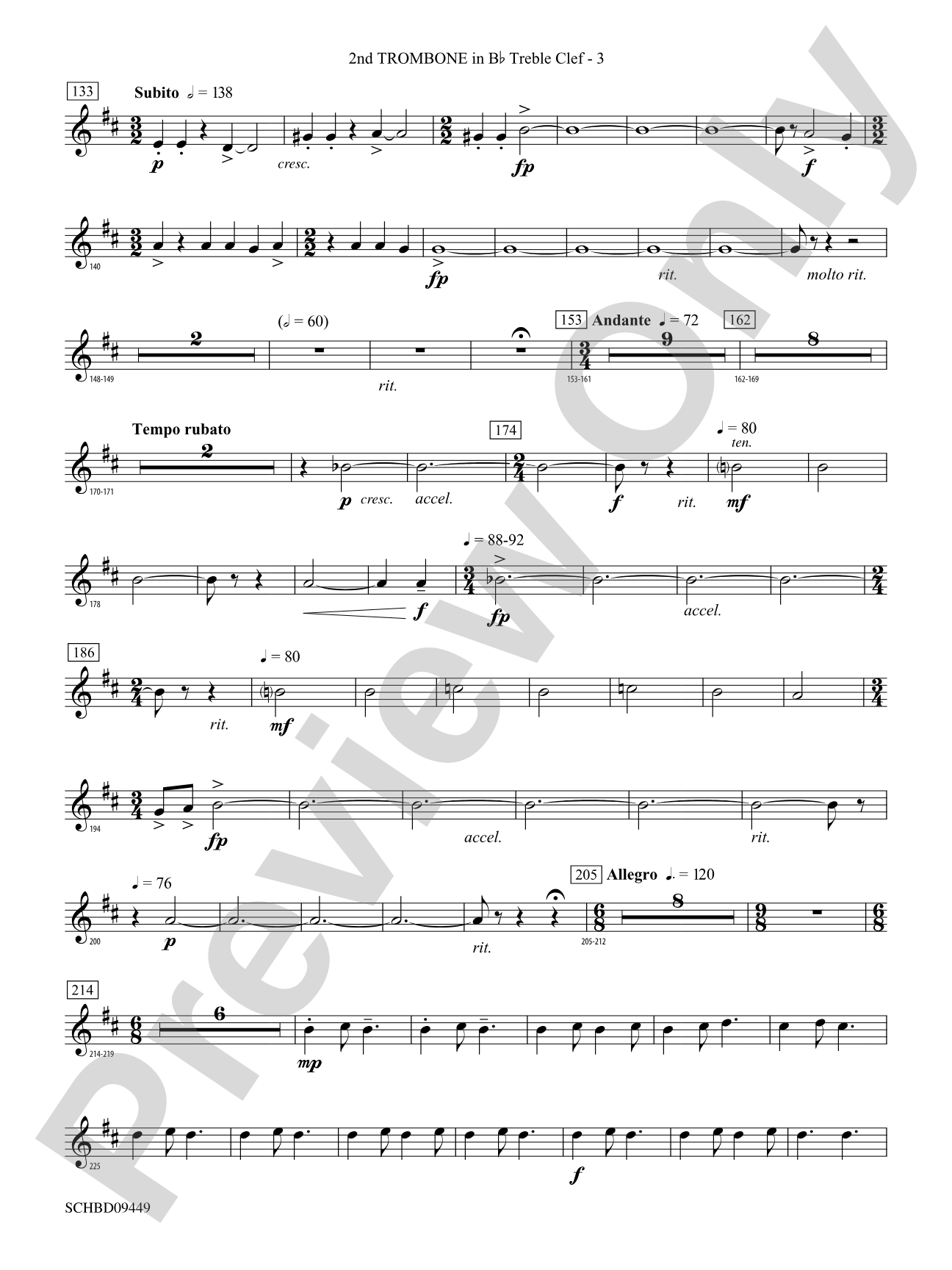 Psalm 46: (wp) 2nd B-flat Trombone T.C.