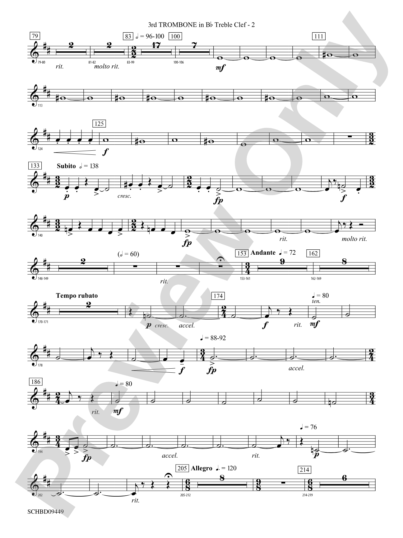 Psalm 46: (wp) 3rd B-flat Trombone T.C.