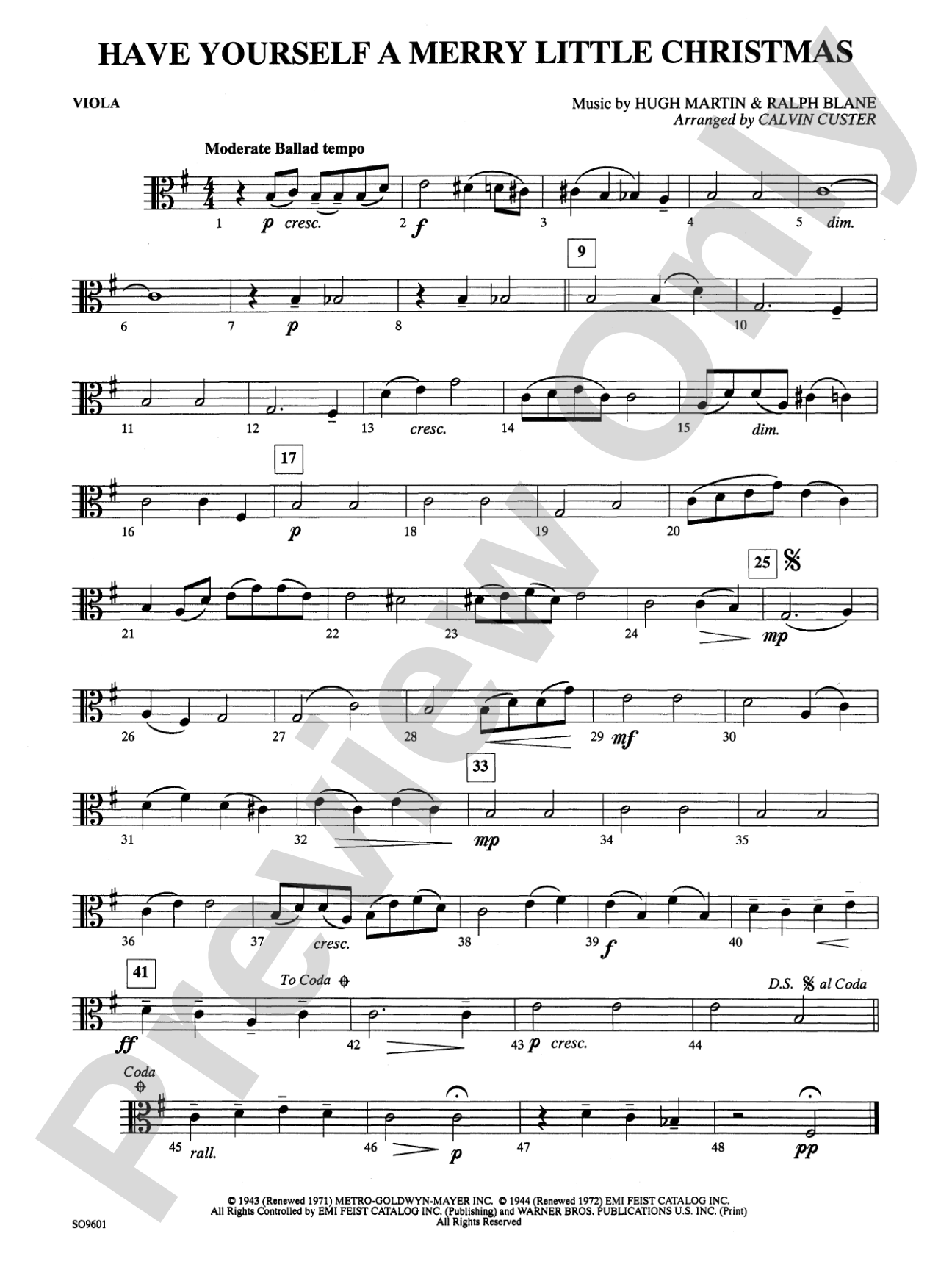 Have Yourself a Merry Little Christmas: Viola