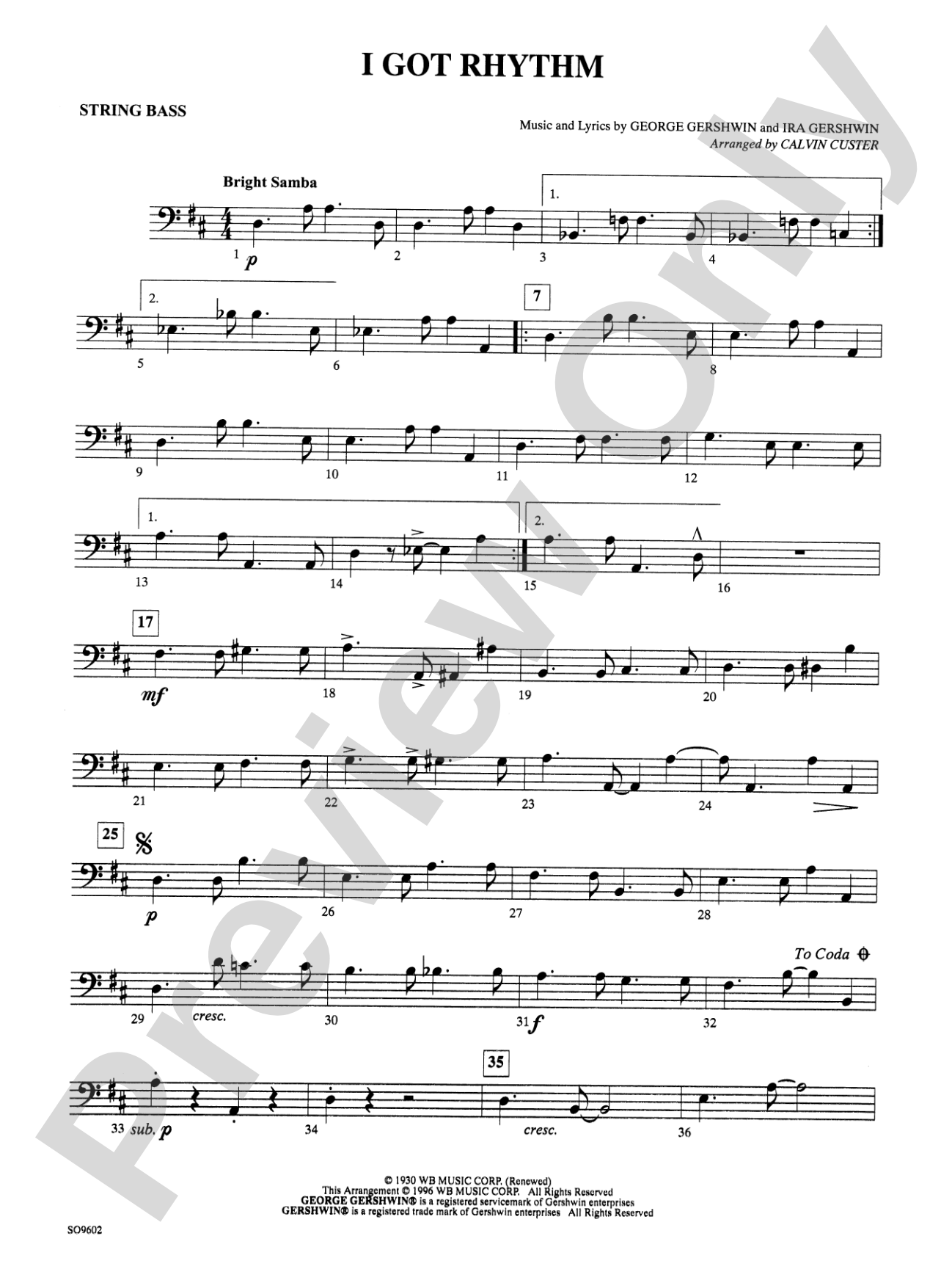I Got Rhythm: String Bass