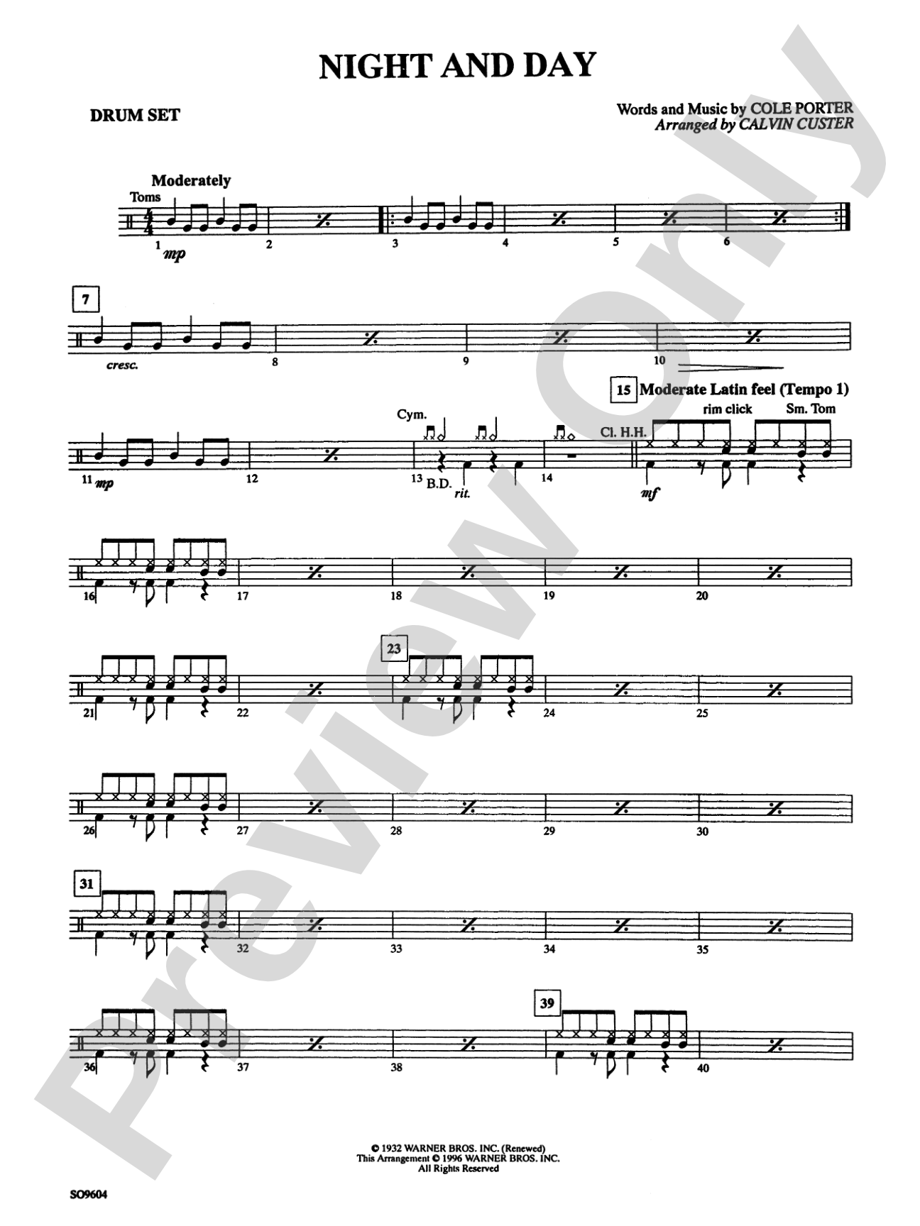 Night and Day: Drums