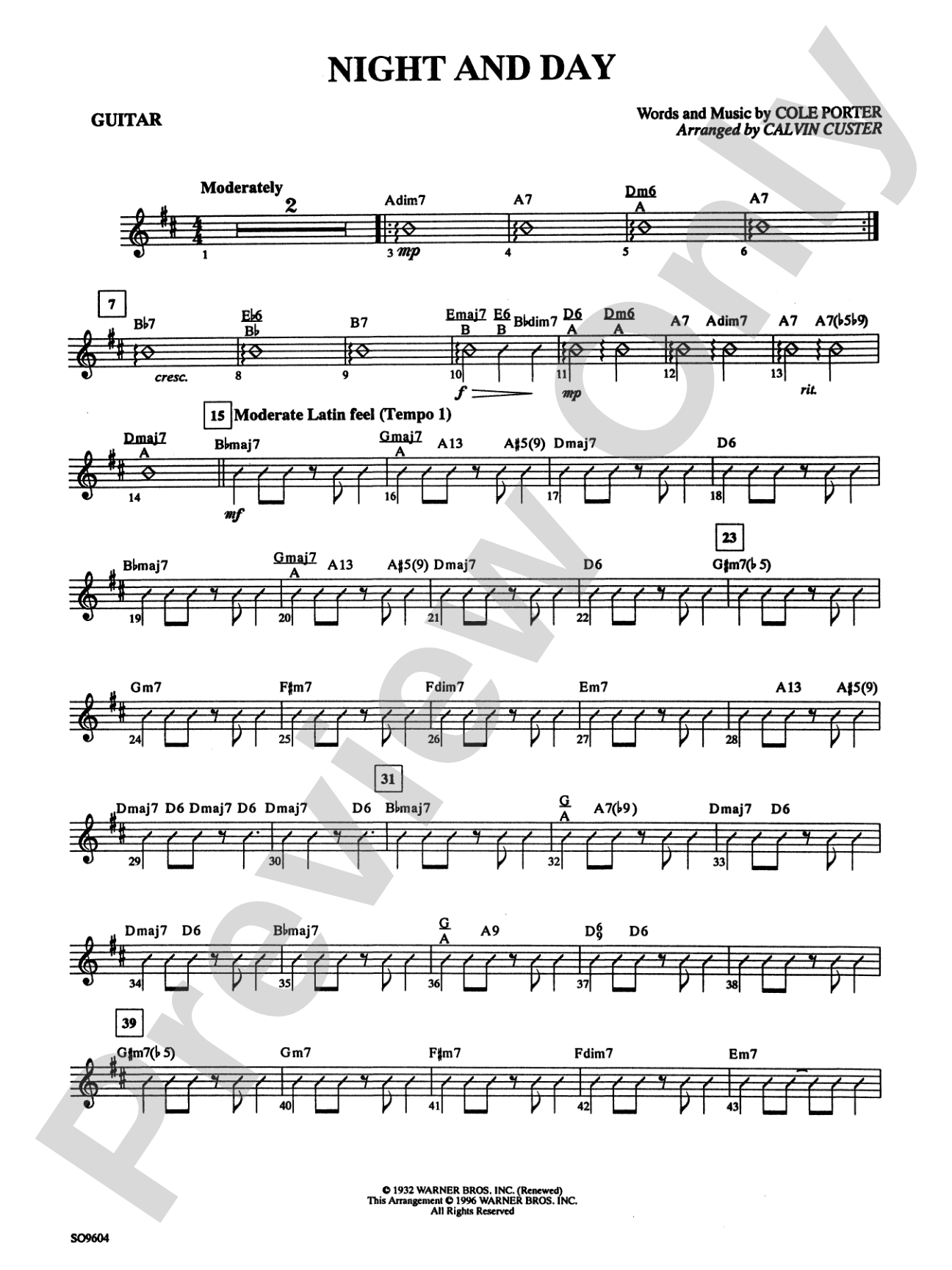 Night and Day: Guitar