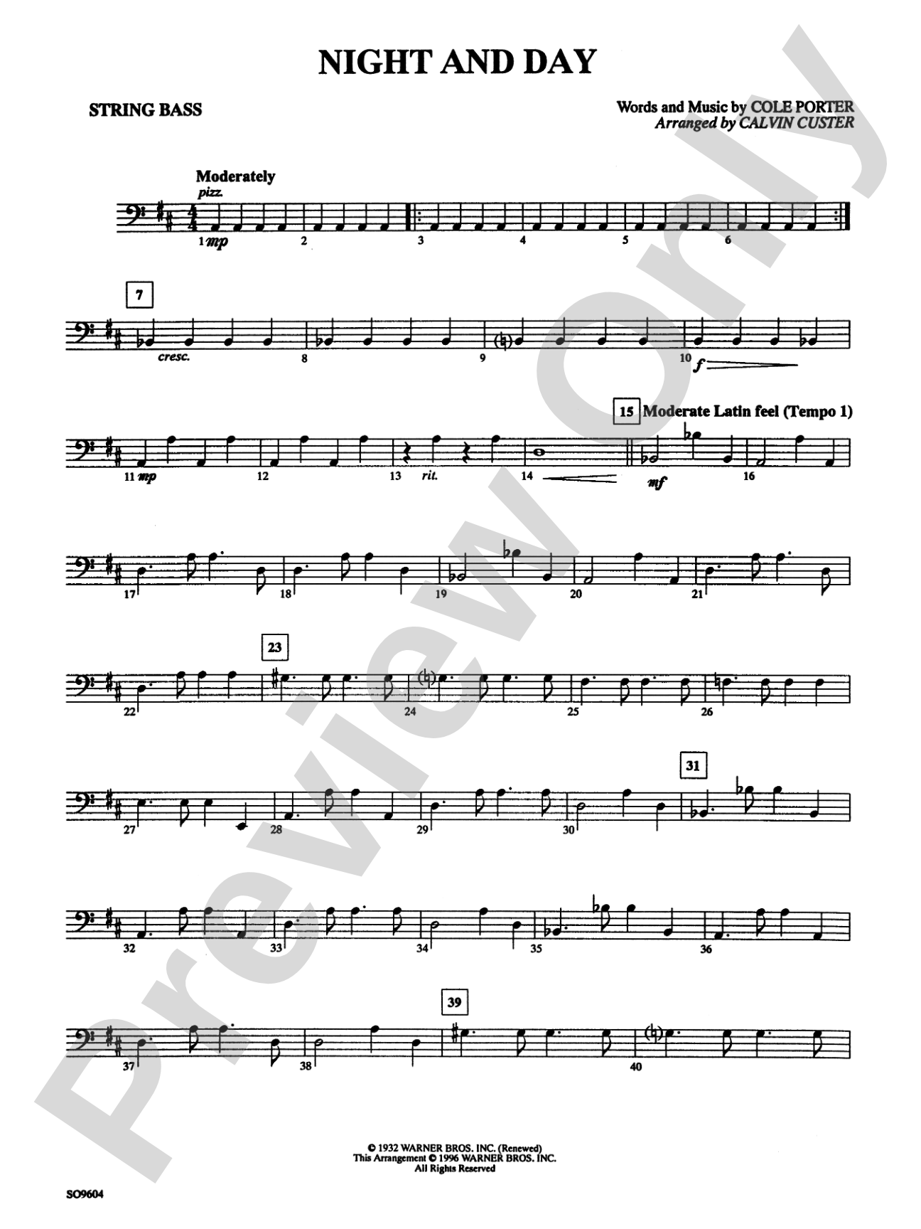 Night and Day: String Bass