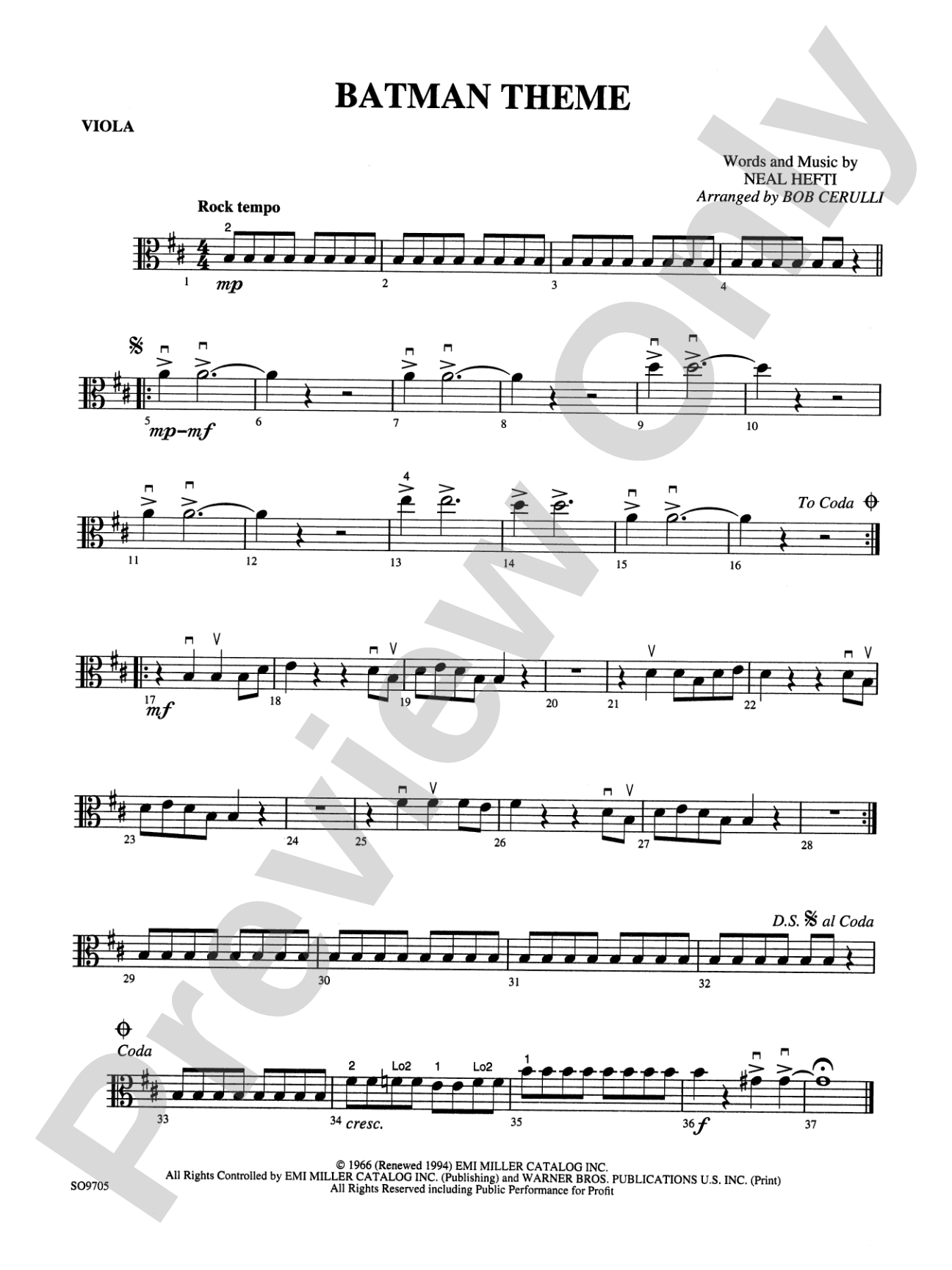Batman Theme: Viola
