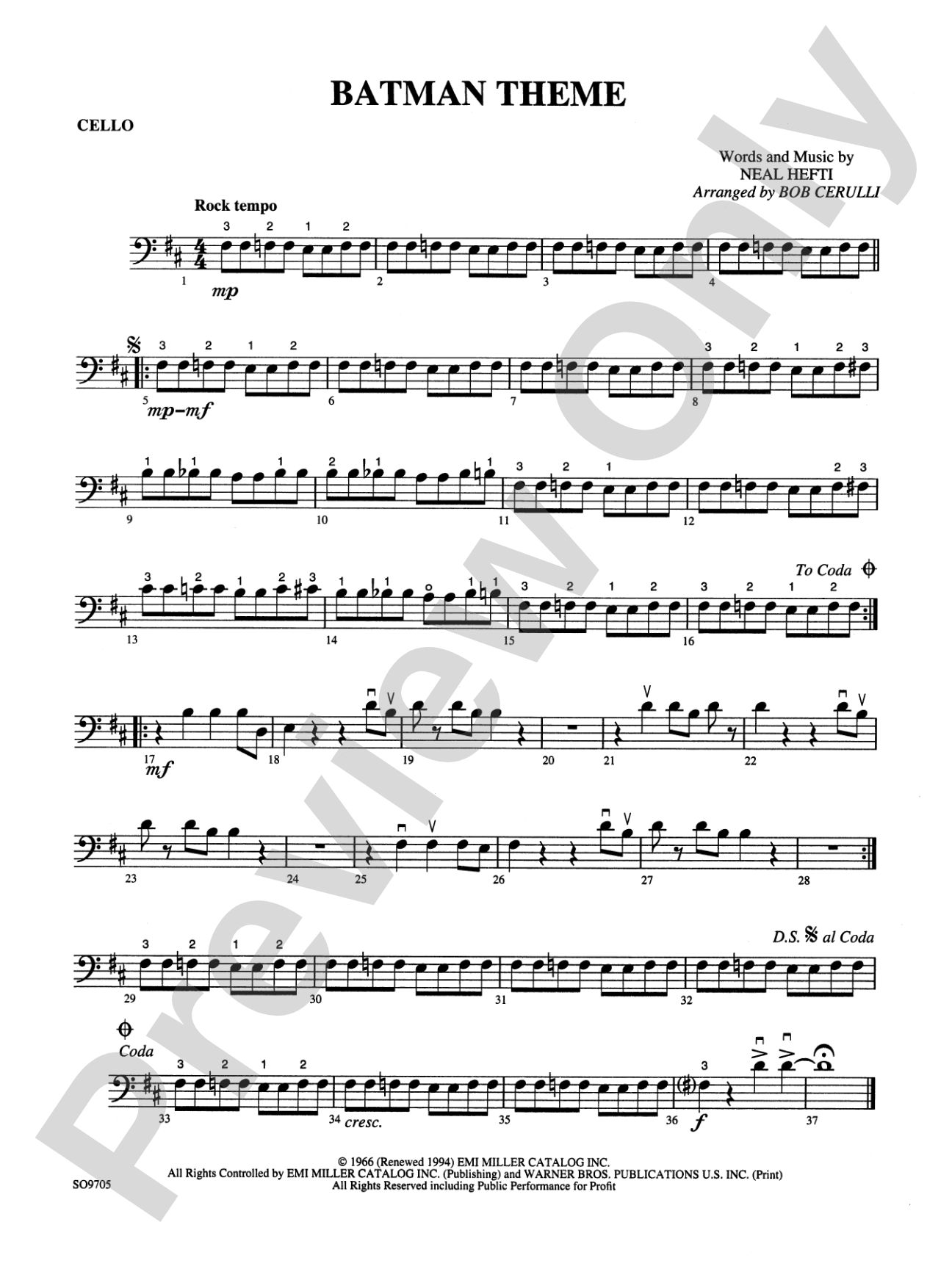 Batman Theme: Cello